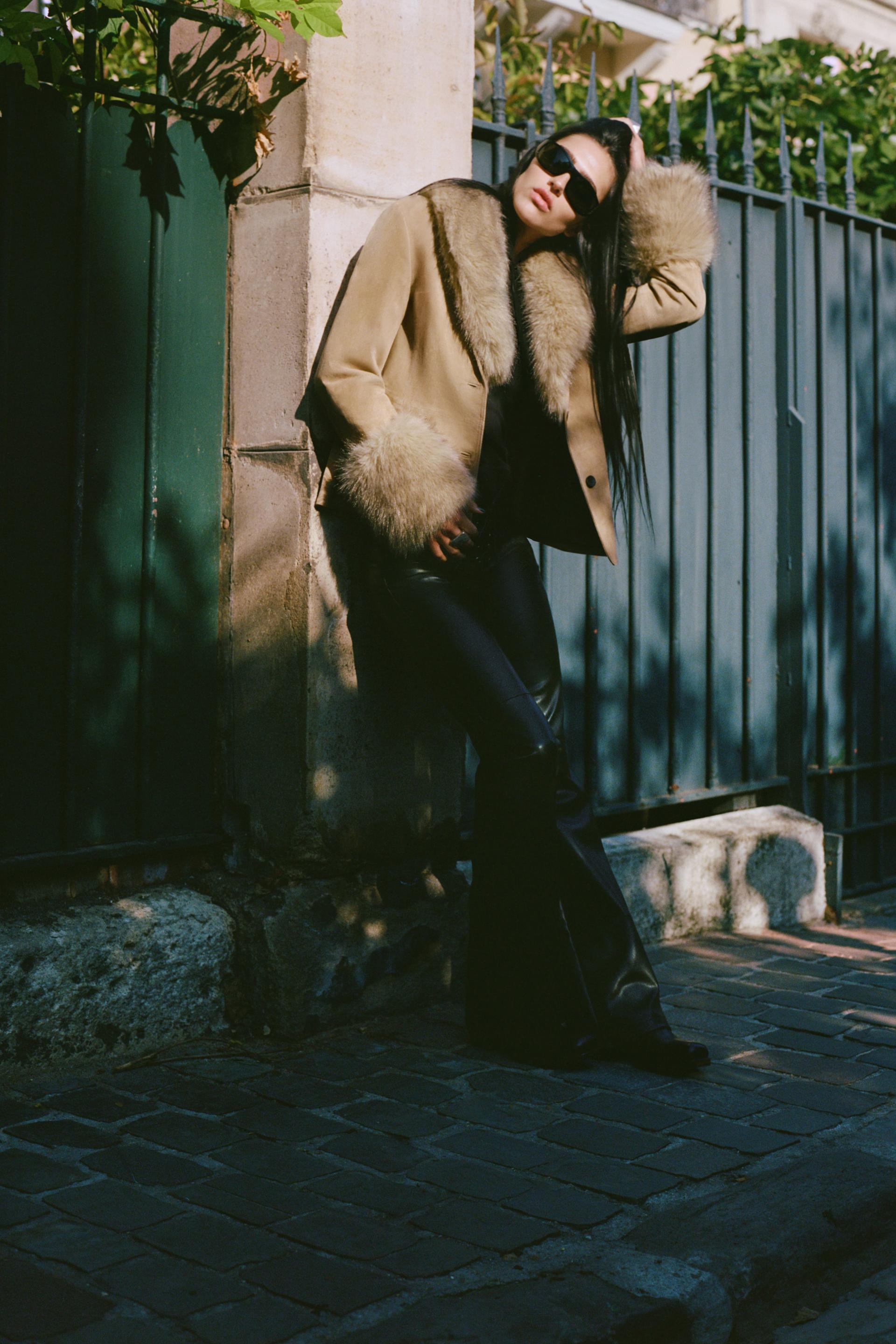 Noiré | Suede Fur Jacket