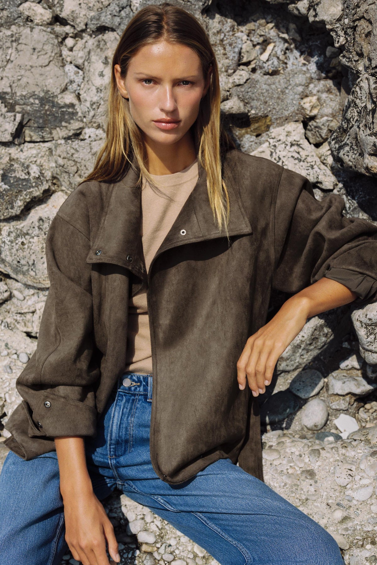 Celine | Suede Belted Jacket