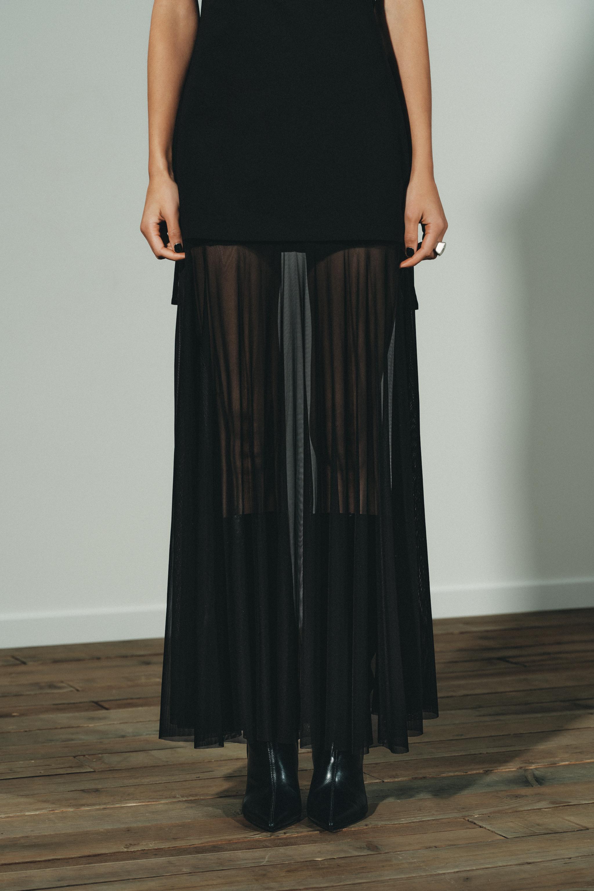 Raye | Sheer Midi Dress