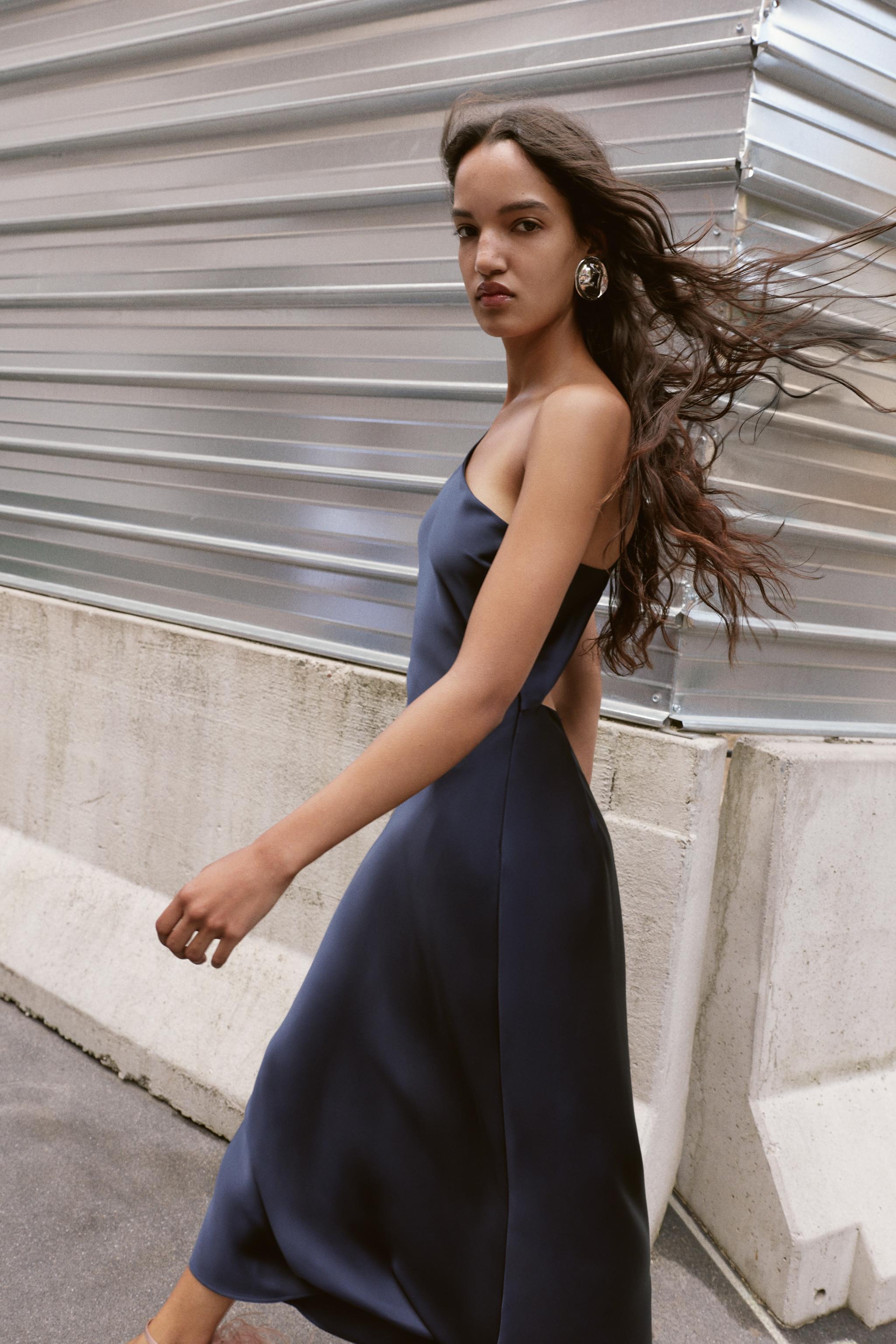 Luné | Satin Midi Dress