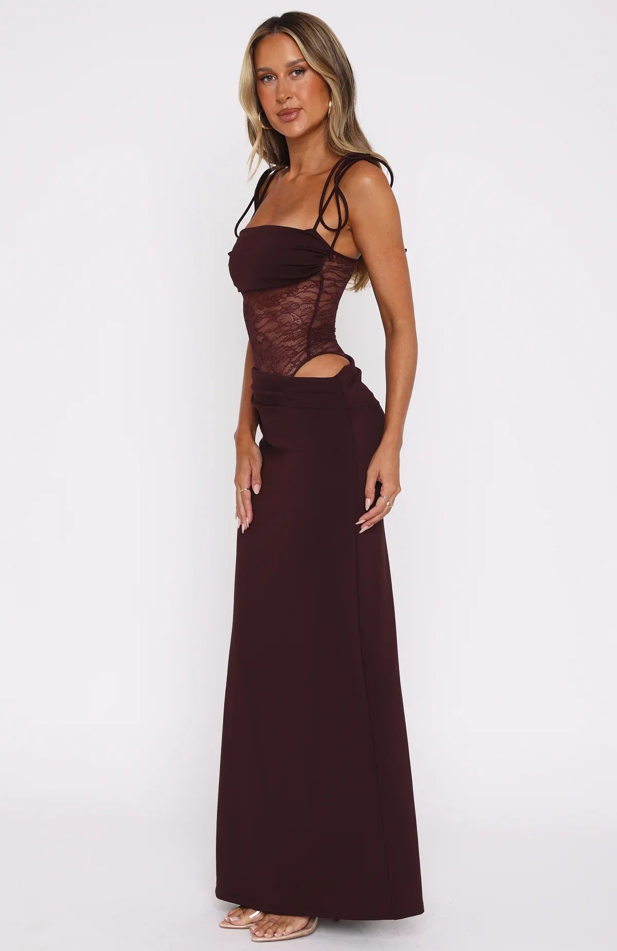 Elara | Lace maxi dress