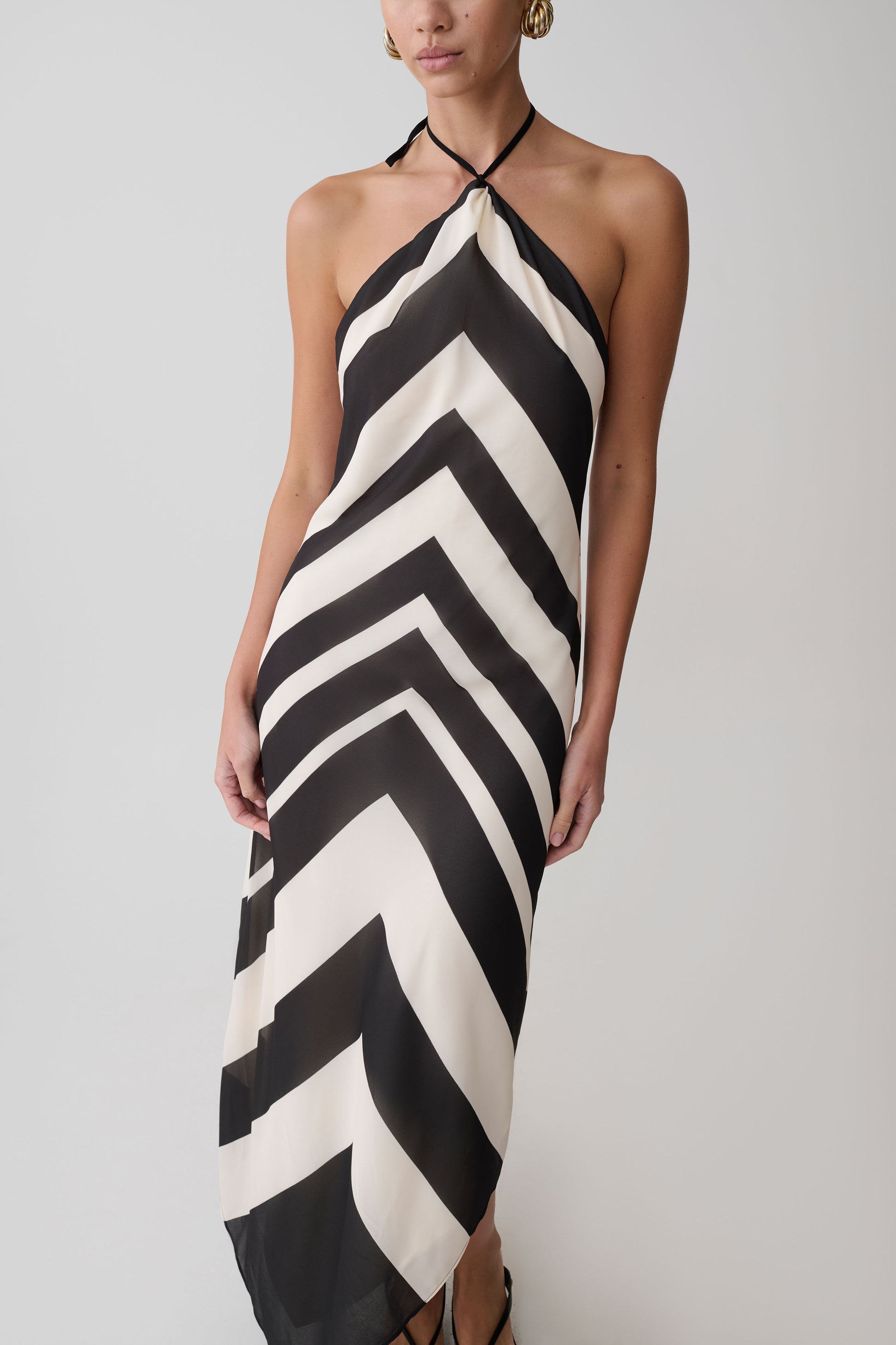 Alessia | Halter Midi Dress