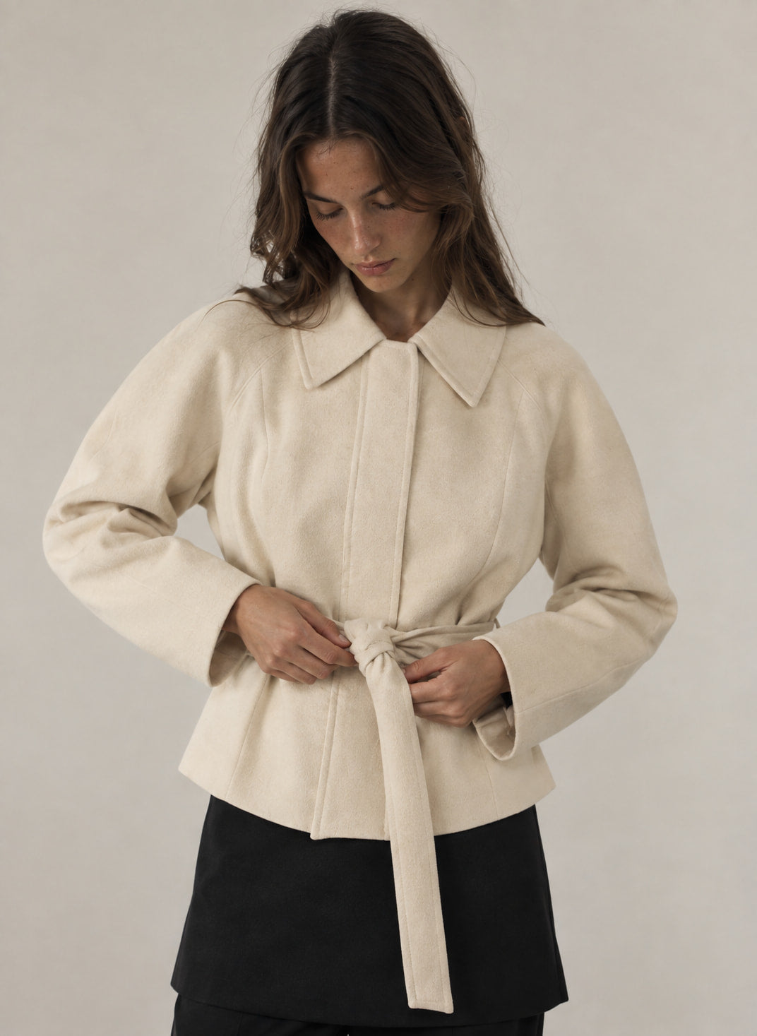 Aviana | Belted Peplum Jacket