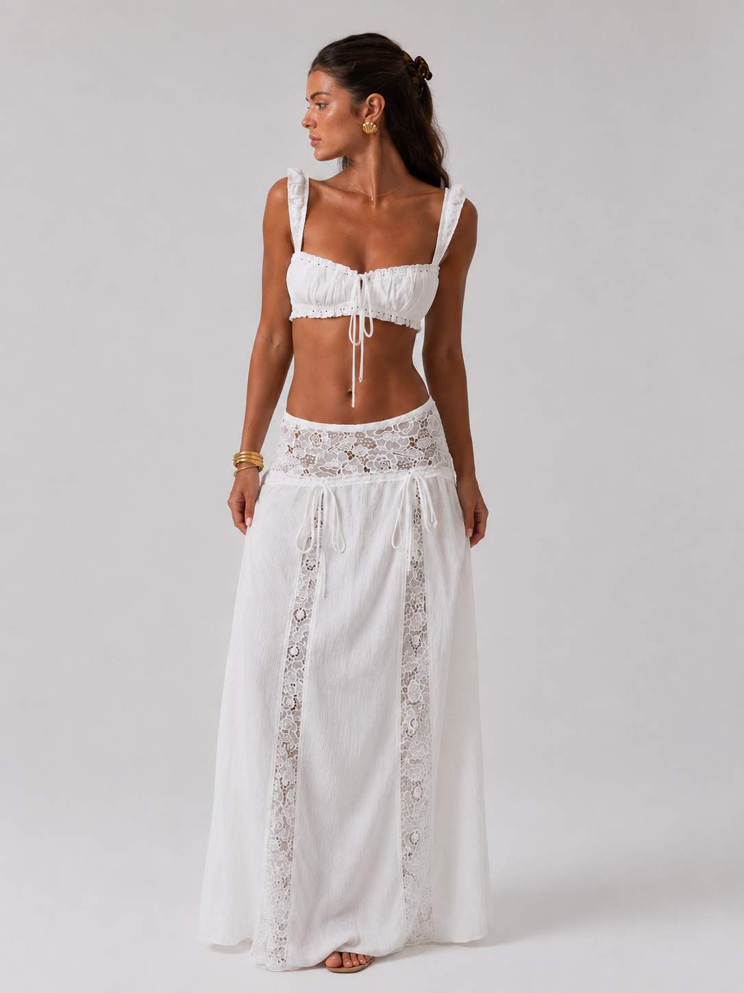 Elowen | Lace Maxi Set
