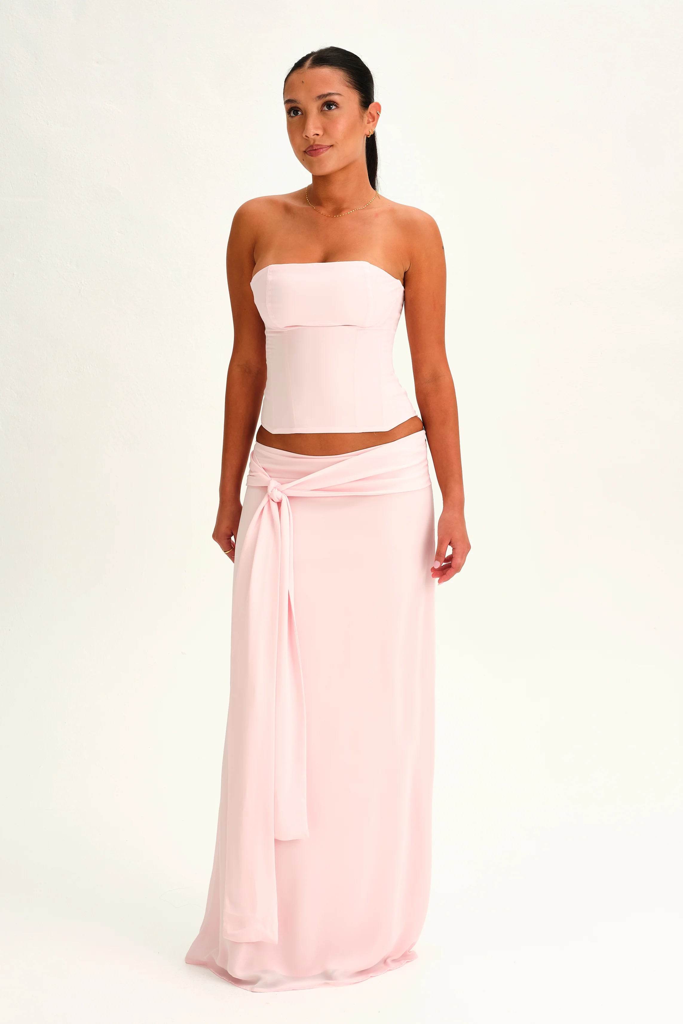 Soleia | Draped Maxi Set