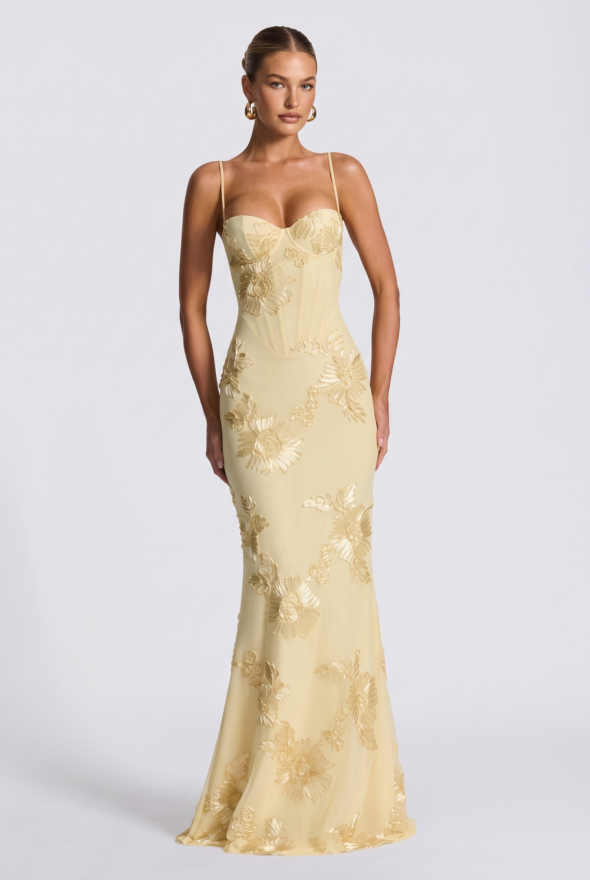 Aurethi Maxi Dress in Lemon