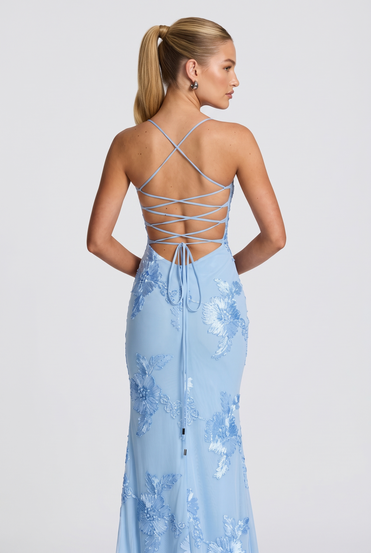 Aurethi Maxi Dress in Glacier Blue