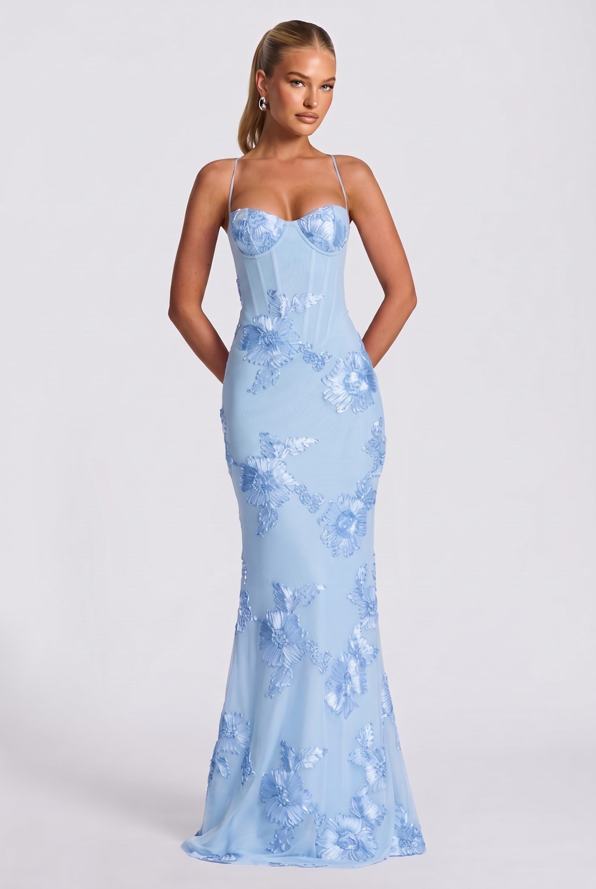 Aurethi Maxi Dress in Glacier Blue