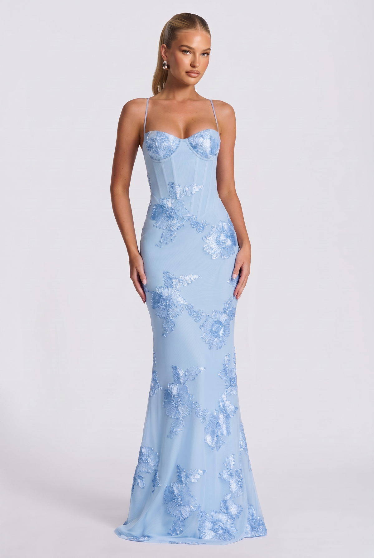 Aurethi Maxi Dress in Glacier Blue