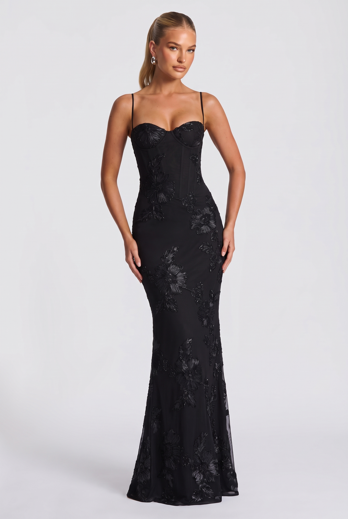 Aurethi Maxi Dress in Black