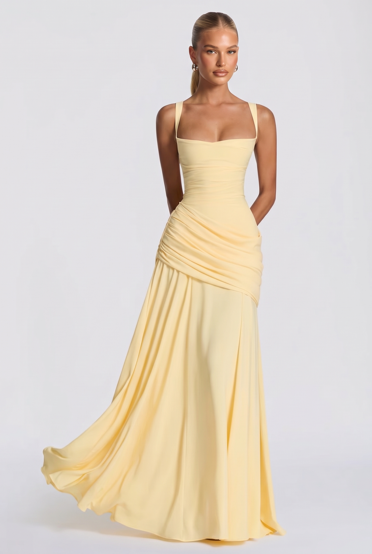 Zélie Maxi Dress in Lemon