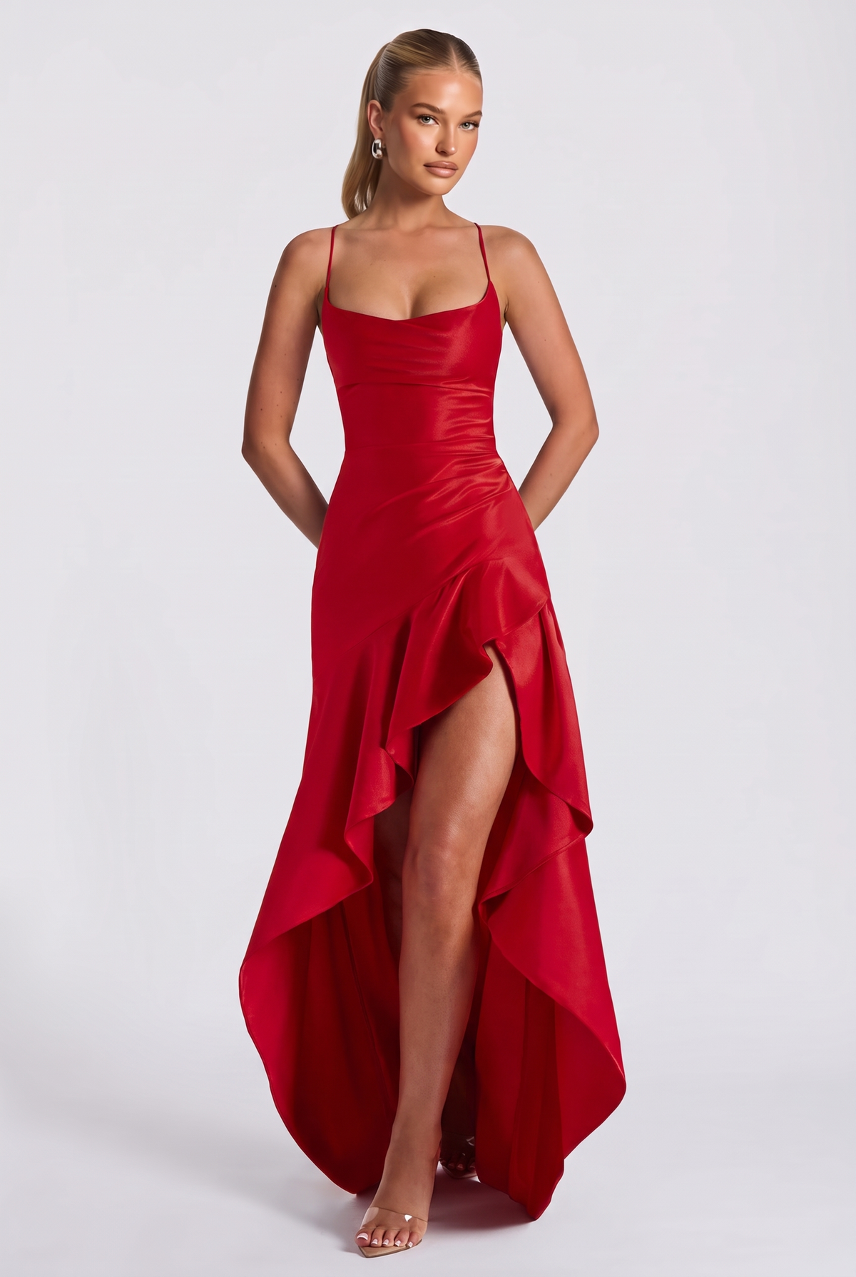 Elira Maxi Dress in Red
