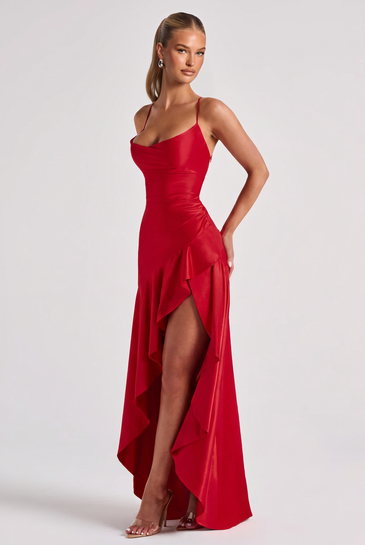 Elira Maxi Dress in Red