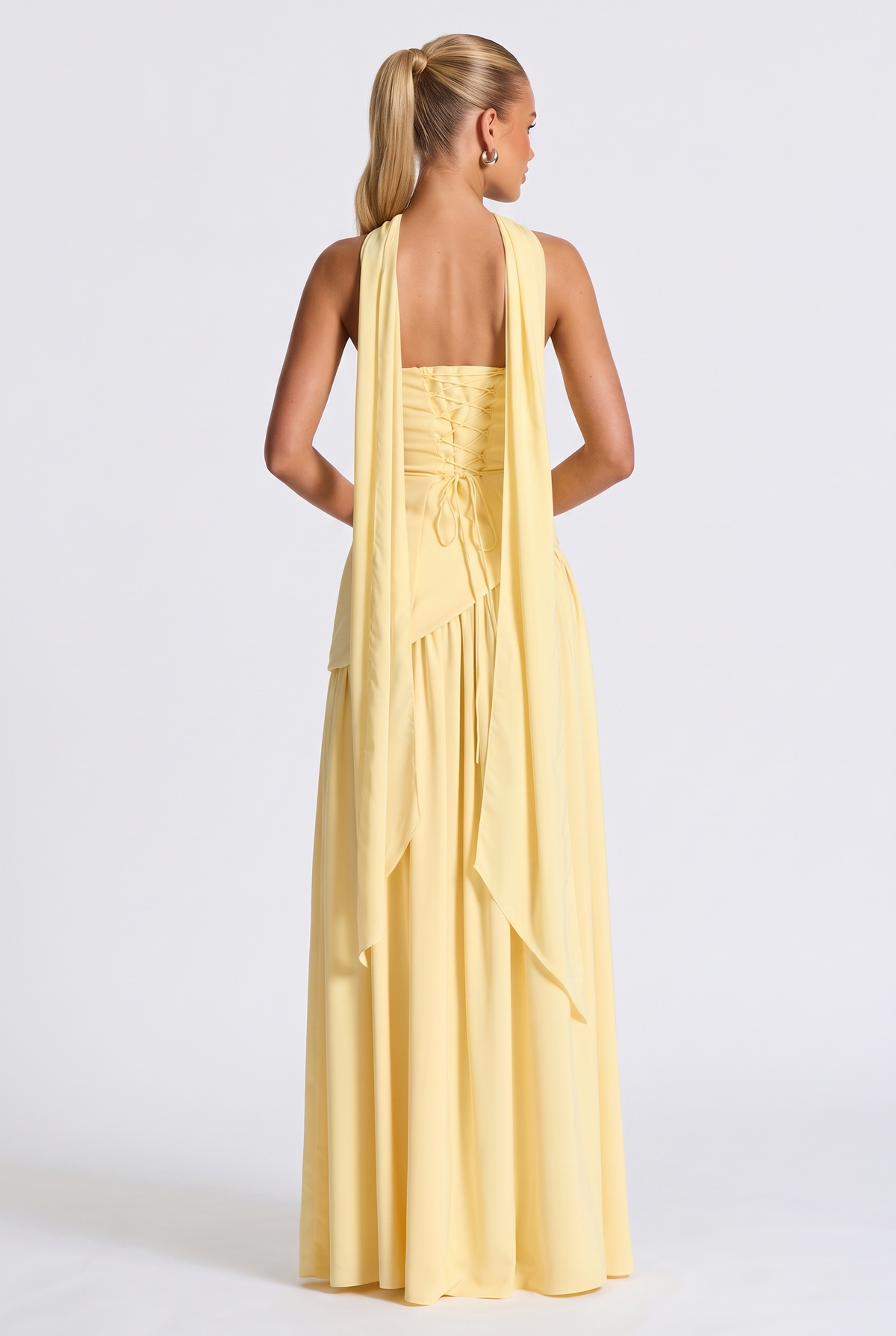 Amara Maxi Dress in Lemon