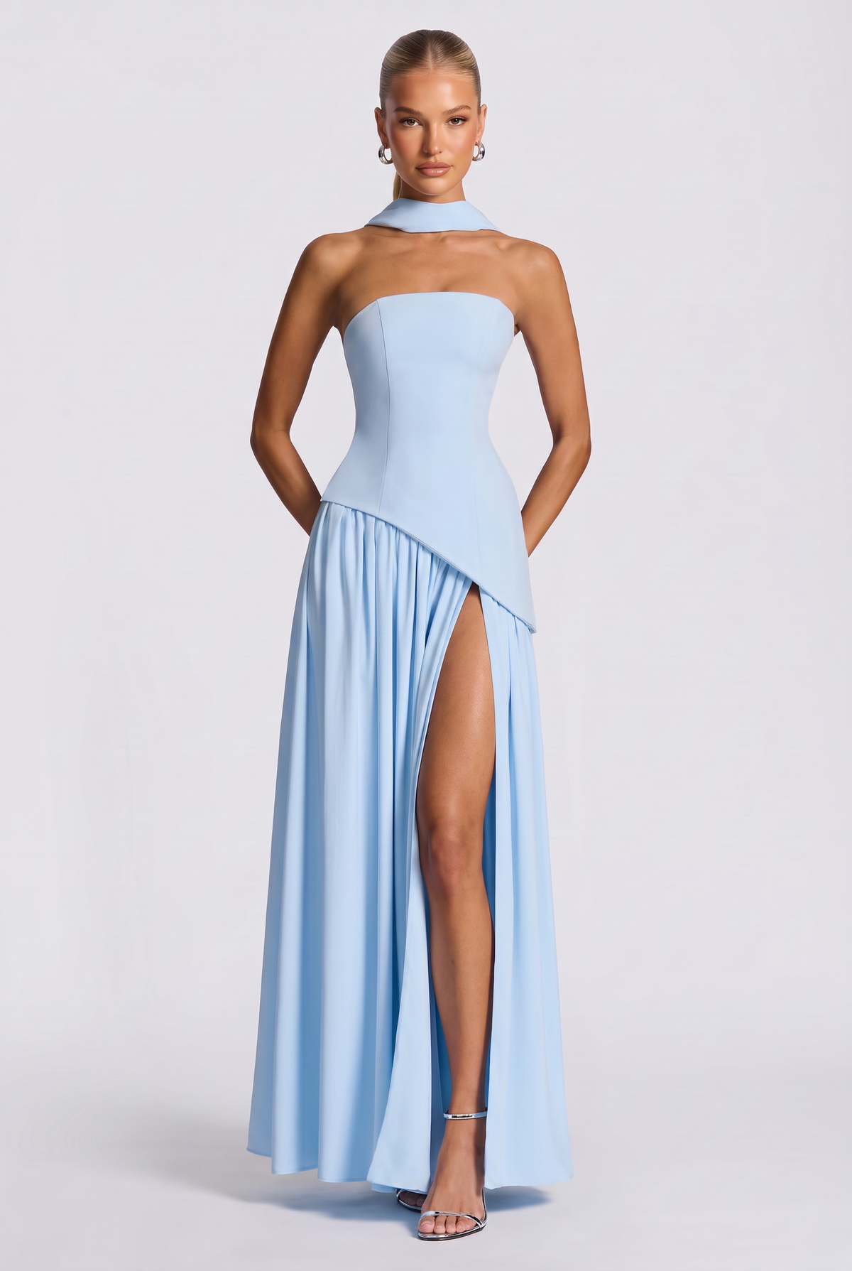 Amara Maxi Dress in Baby Blue