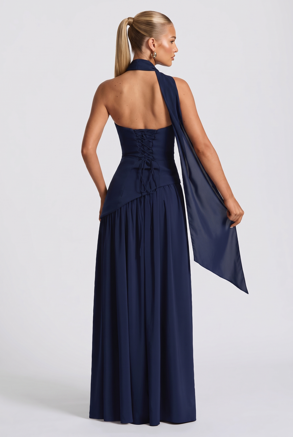 Amara Maxi Dress in Navy