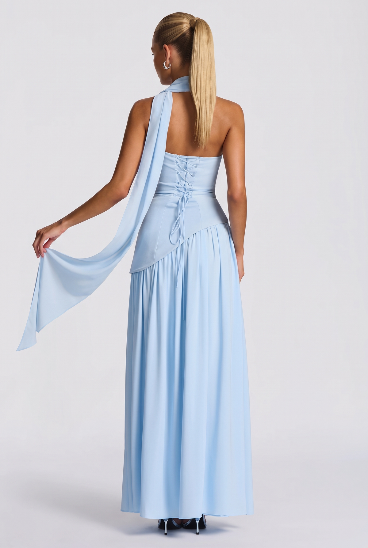 Amara Maxi Dress in Baby Blue