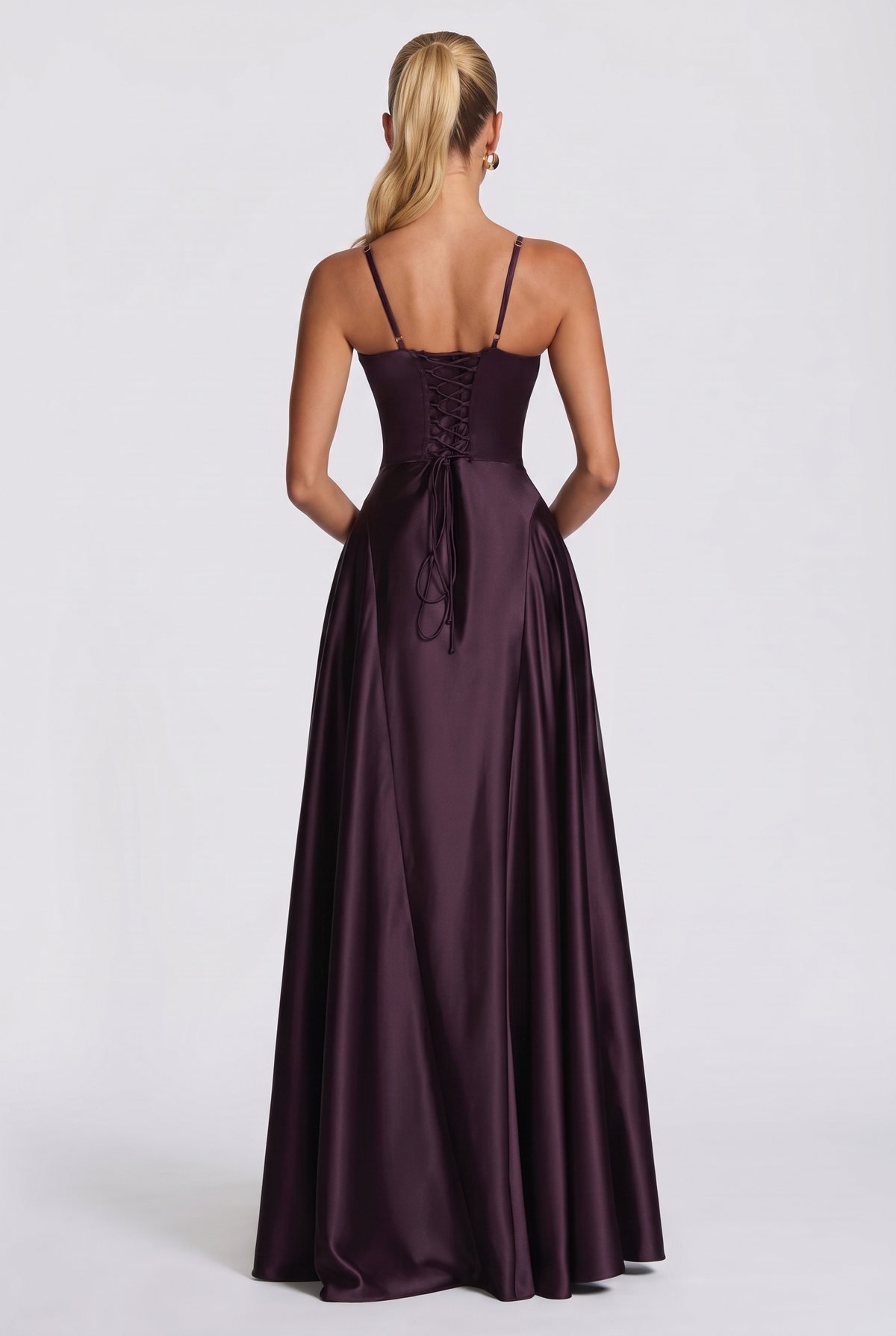 Viona Maxi Dress in Plum