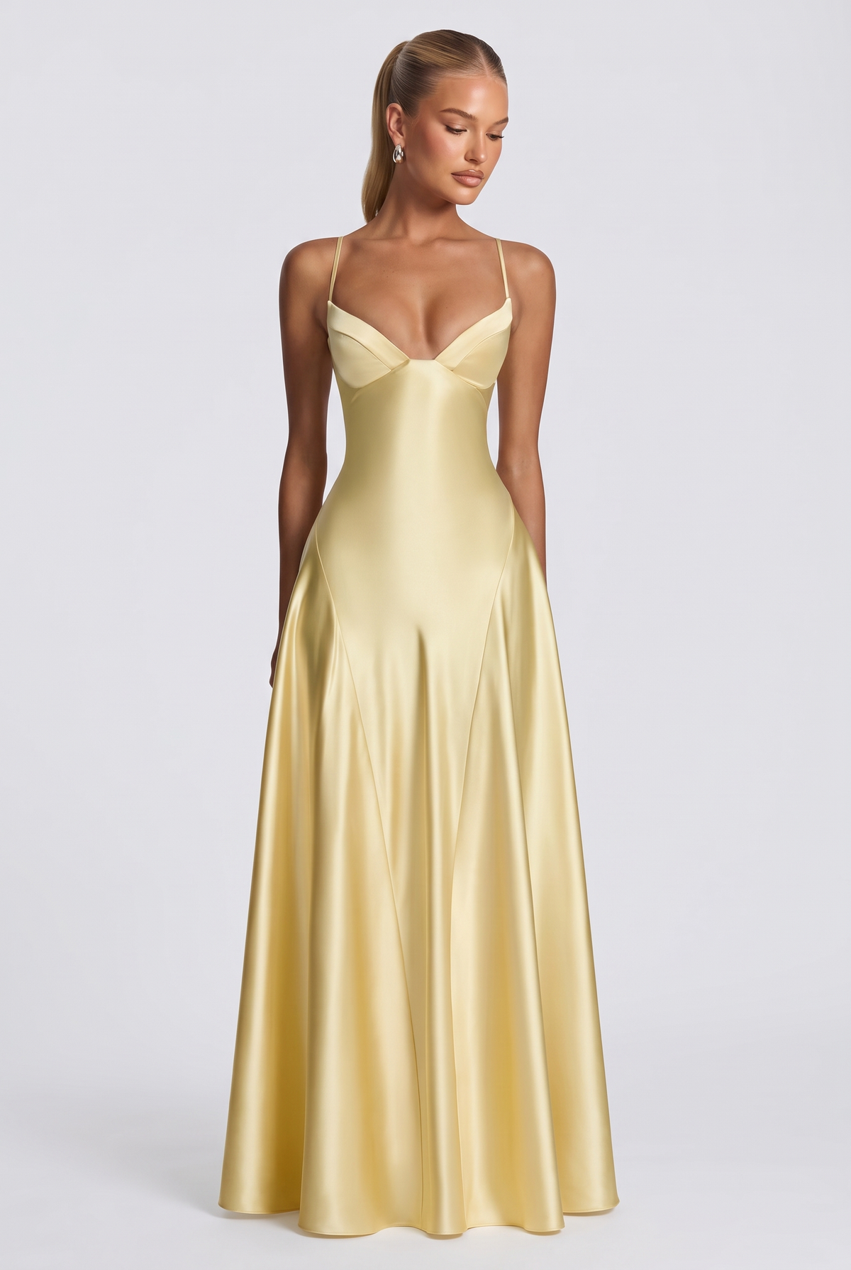 Viona Maxi Dress in Lemon