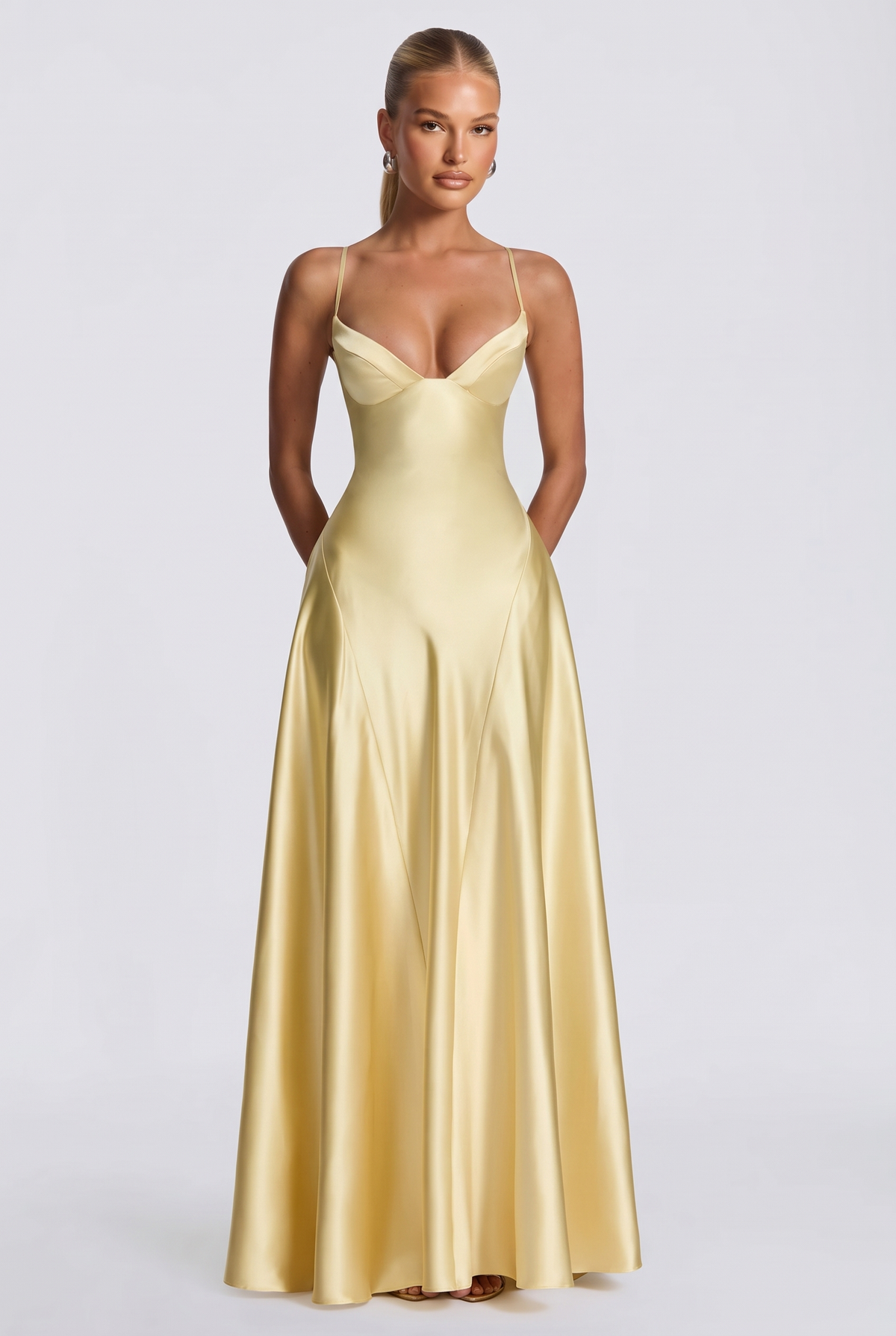 Viona Maxi Dress in Lemon