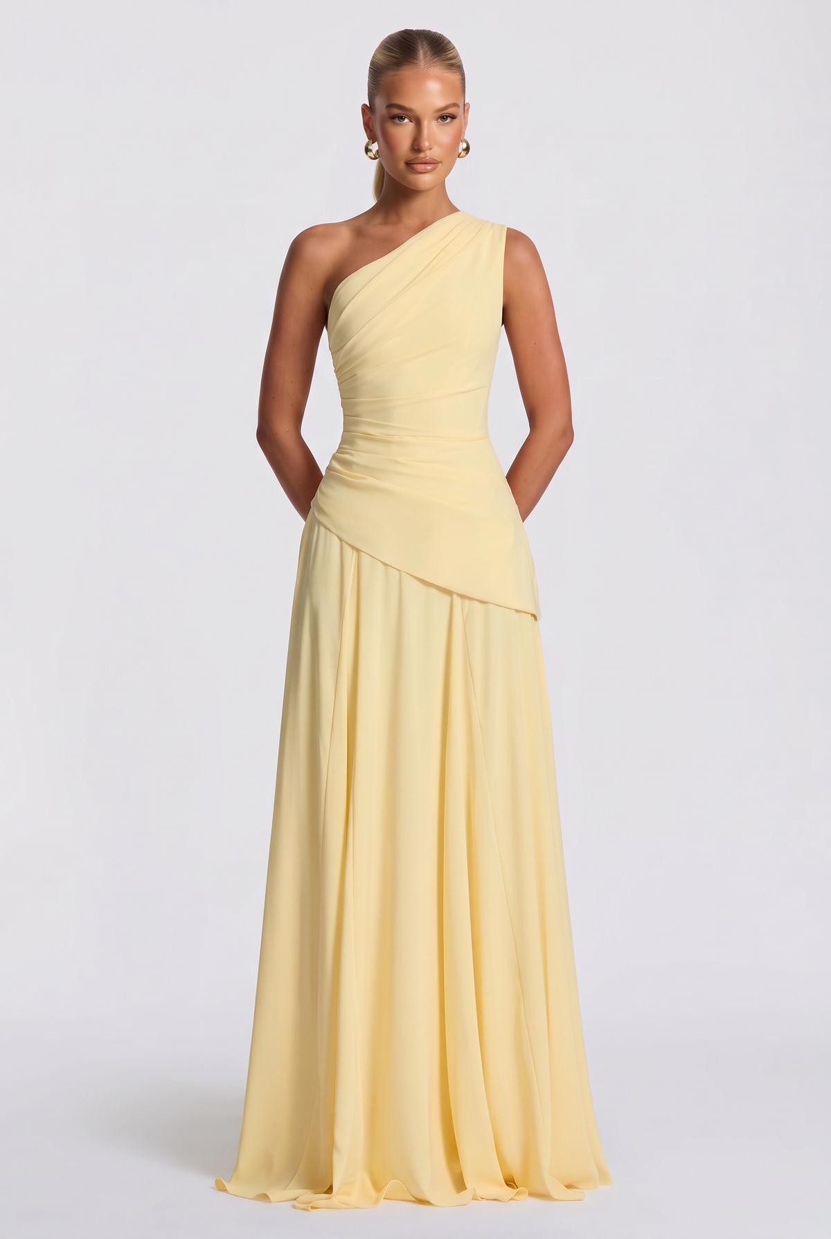 Alessia Maxi Dress in Lemon
