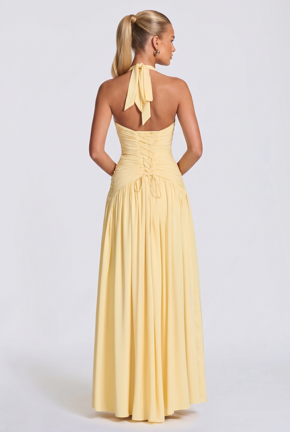 Nerisa Maxi Dress in Lemon
