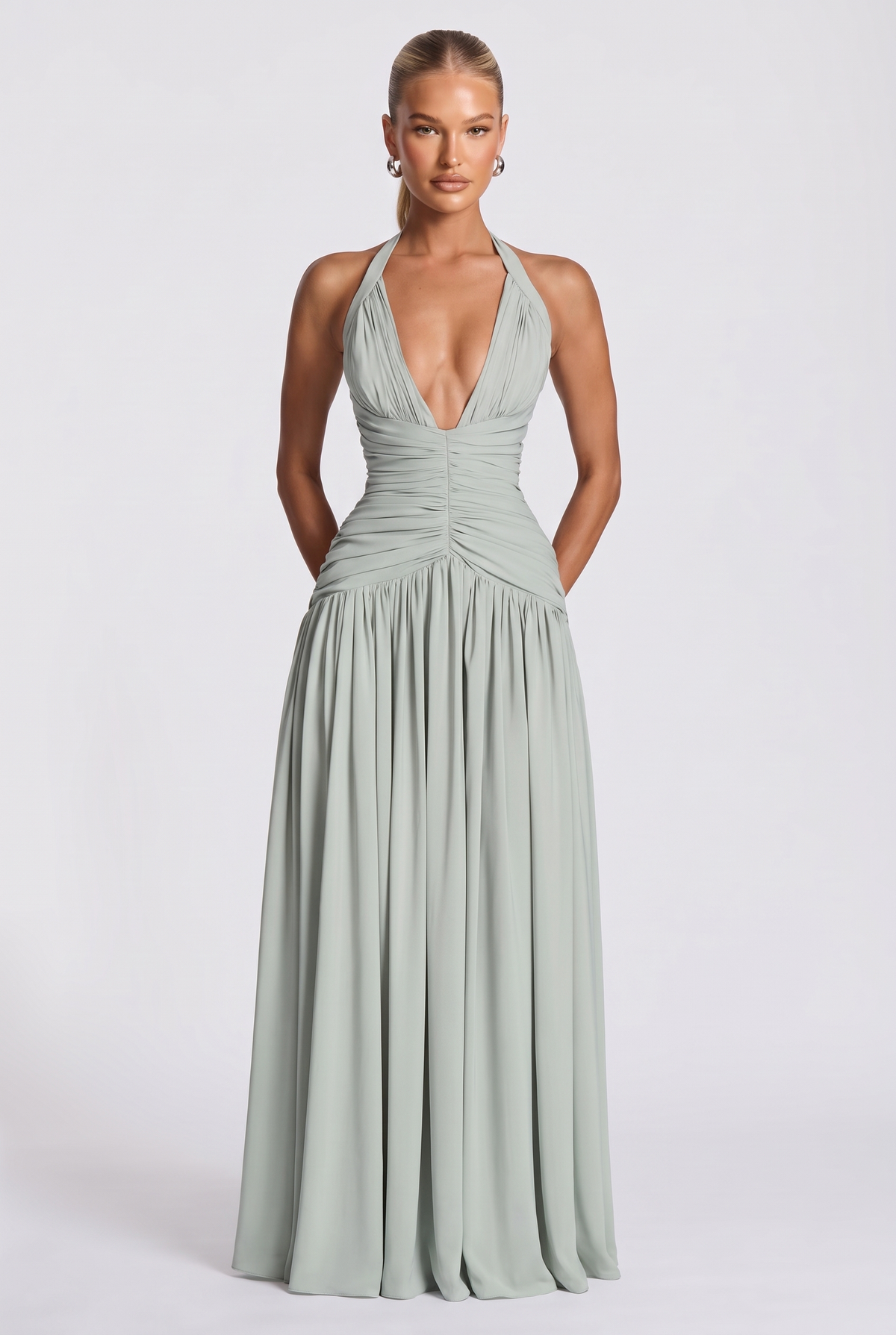Nerisa Maxi Dress in Sage