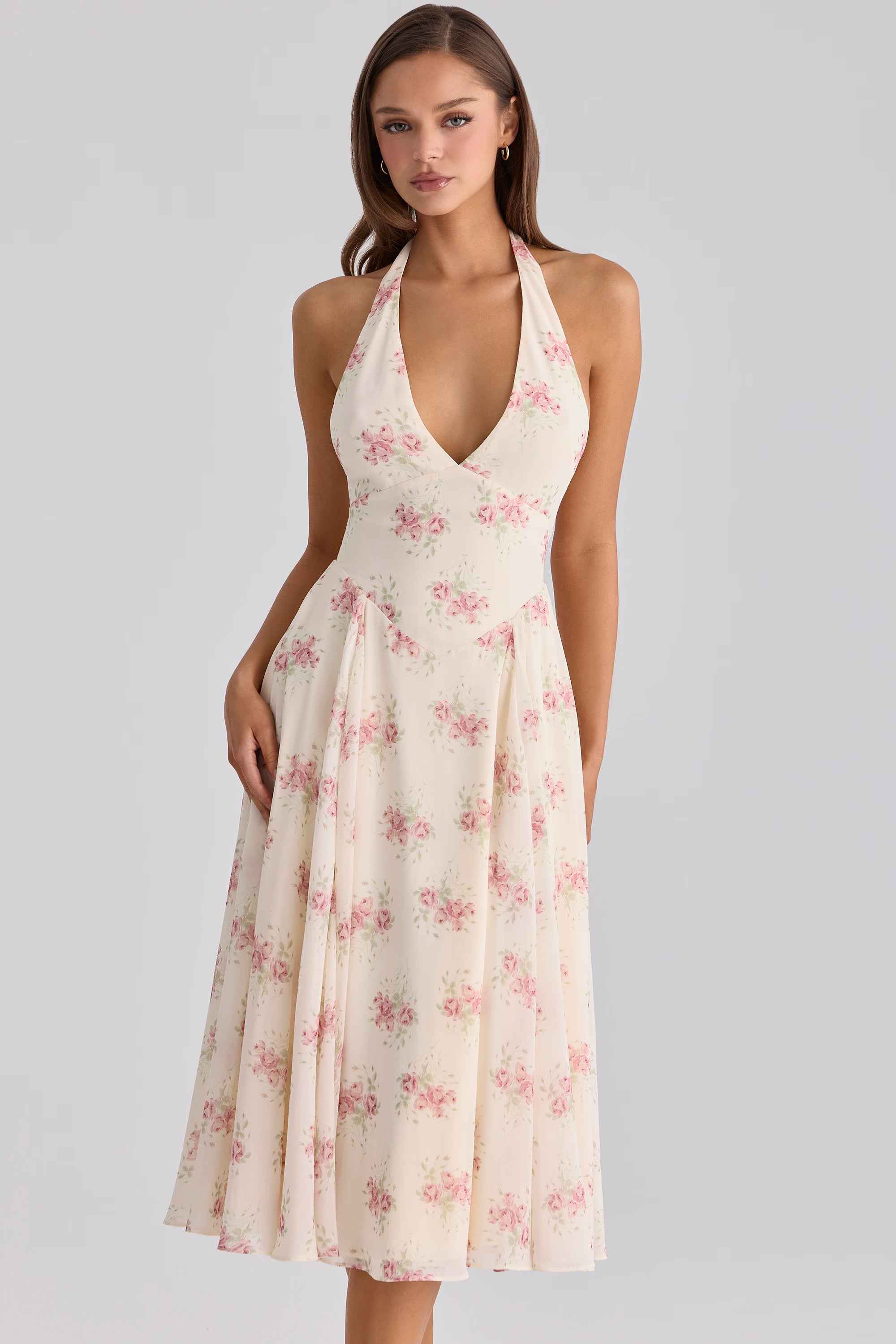 Camélia | Georgette Midi Dress
