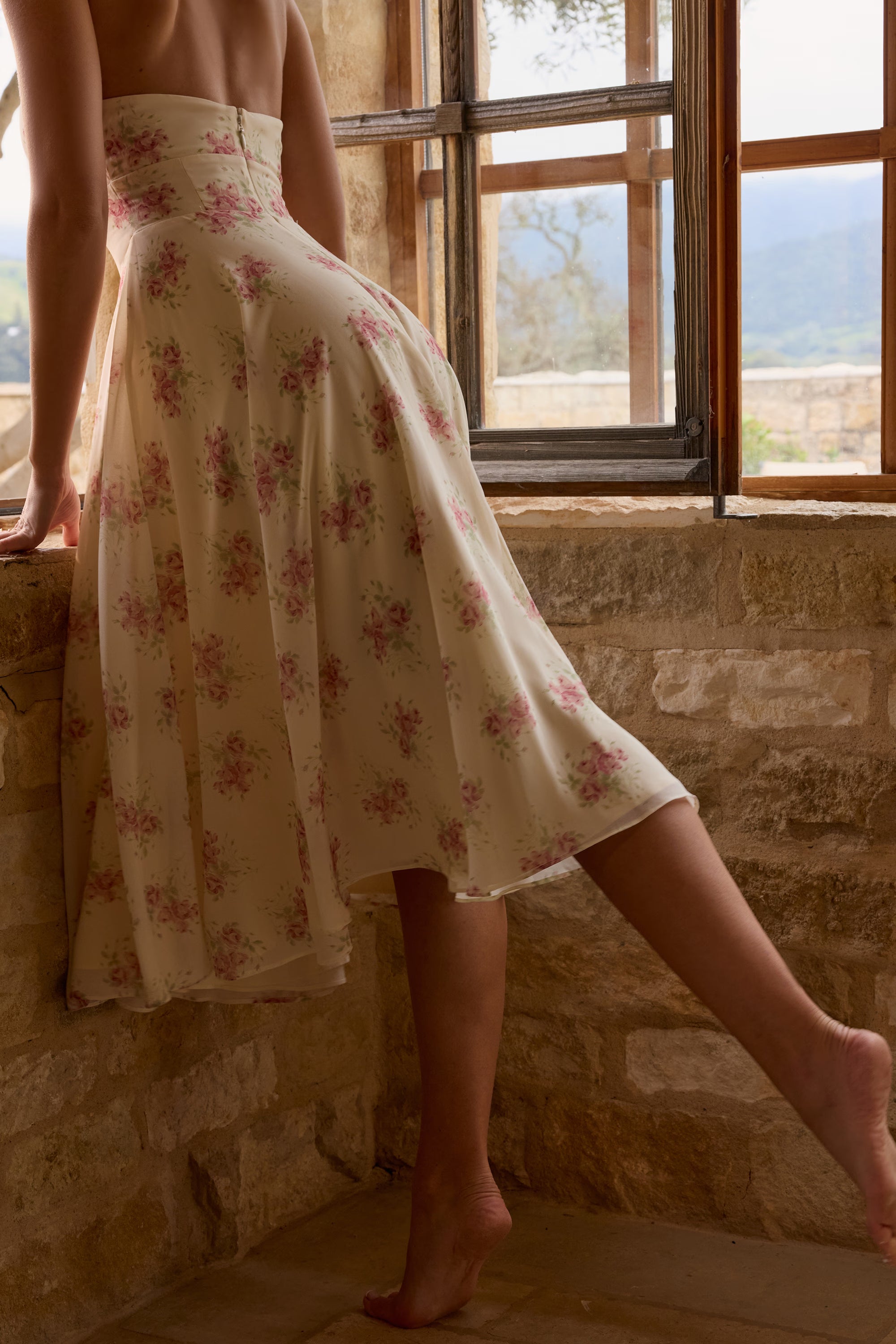 Camélia | Georgette Midi Dress