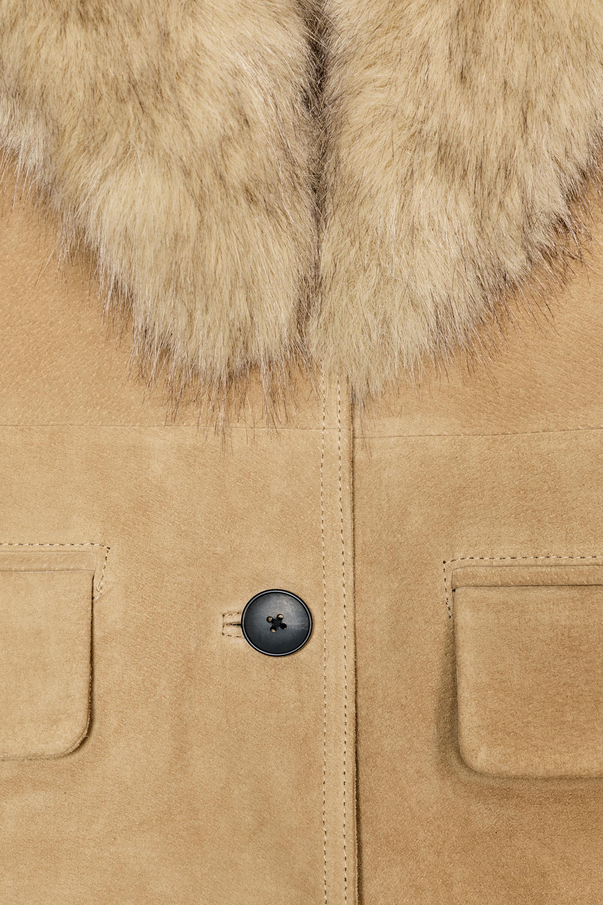 Noiré | Suede Fur Jacket
