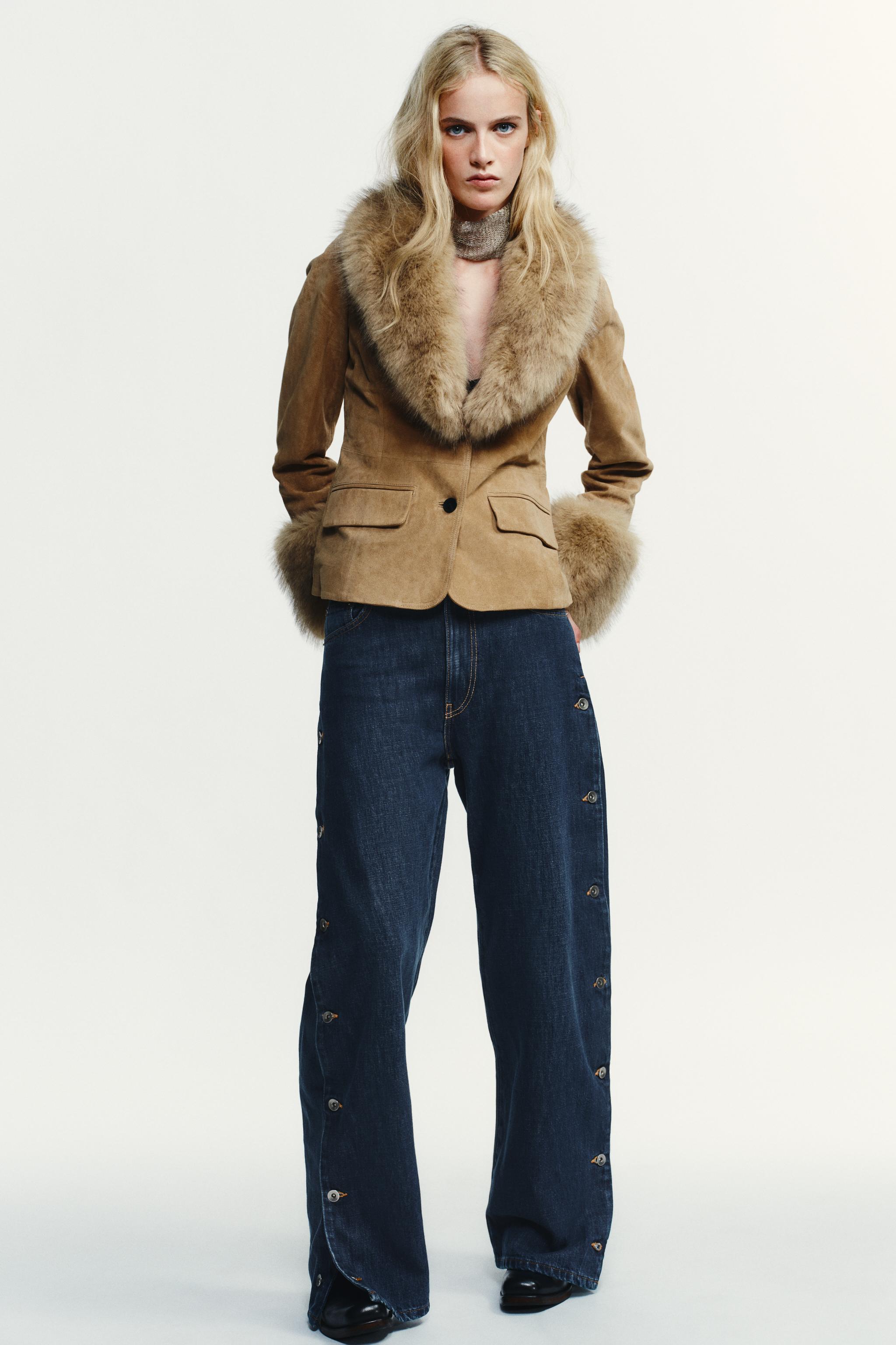 Noiré | Suede Fur Jacket