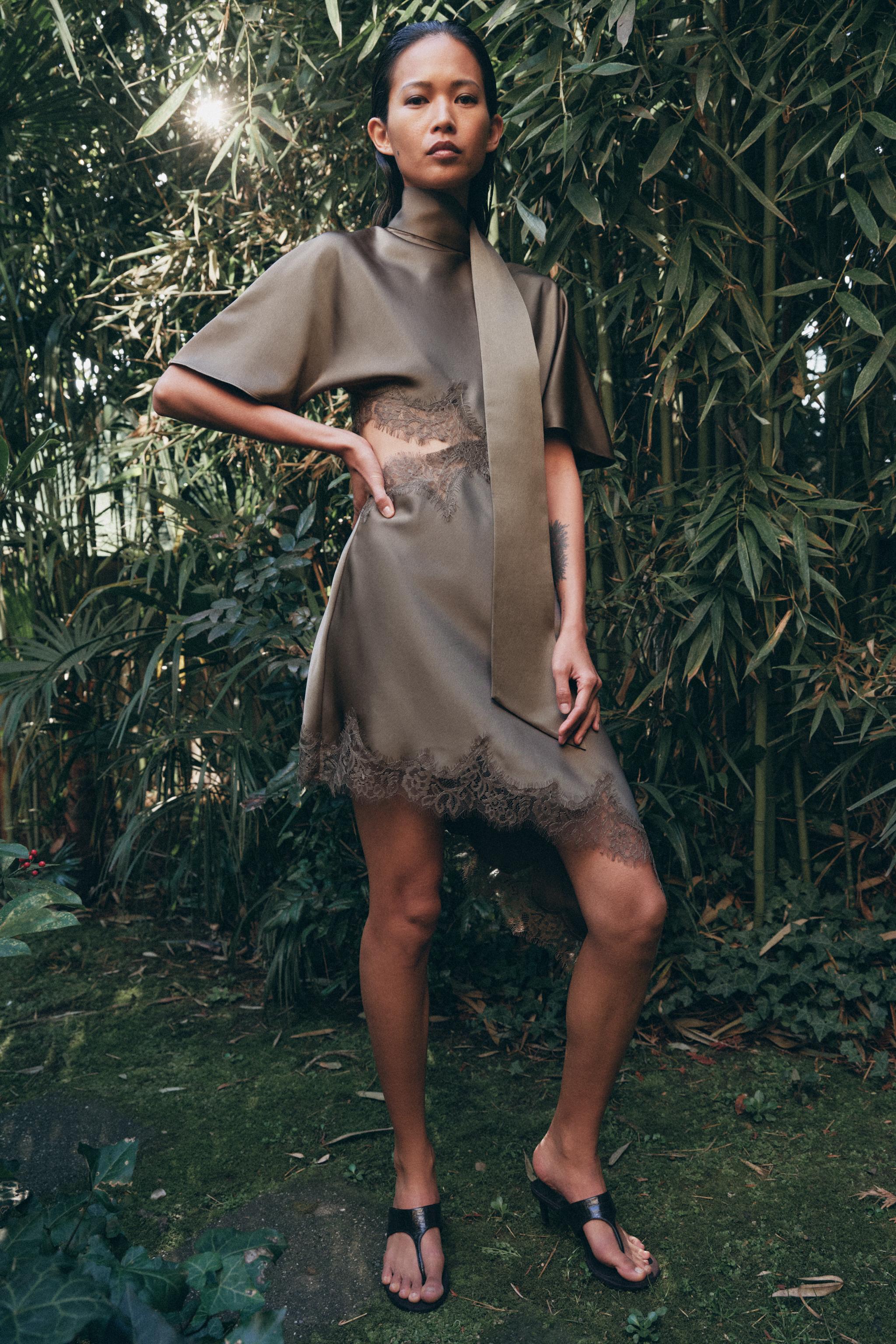 Marélia | Satin Lace Dress