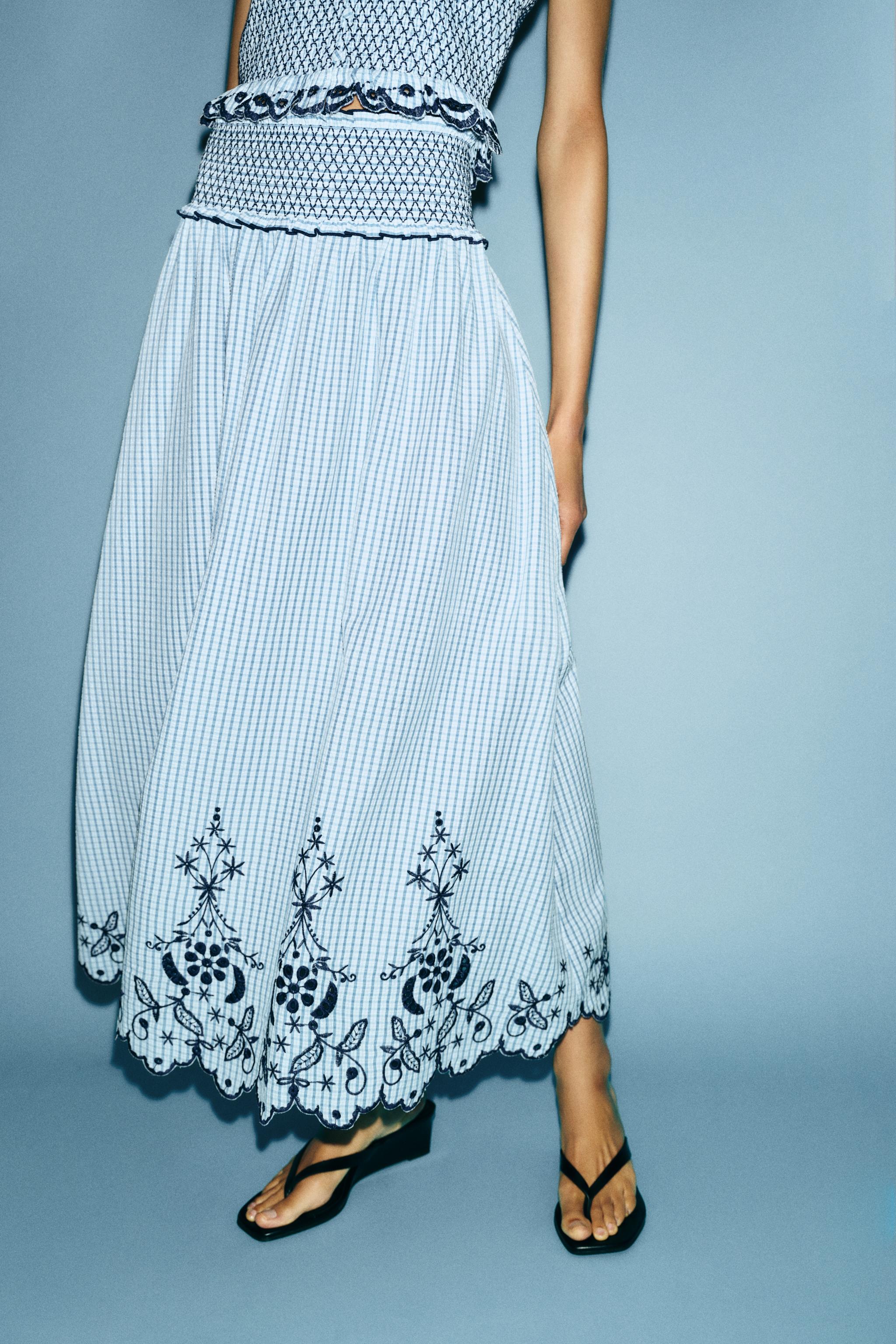 Celestia | Embroidered Midi Set