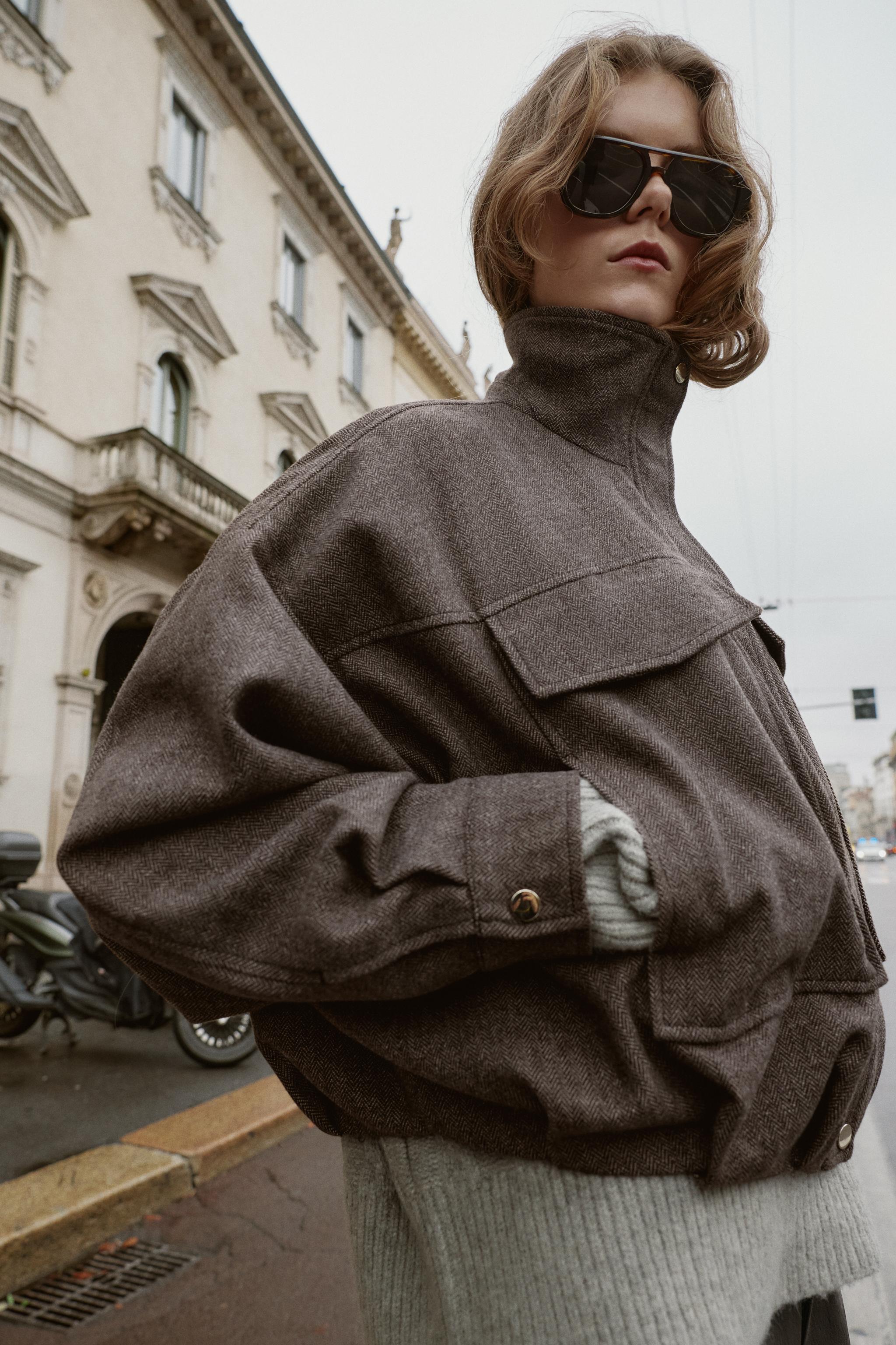 Vionne | Herringbone Bomber