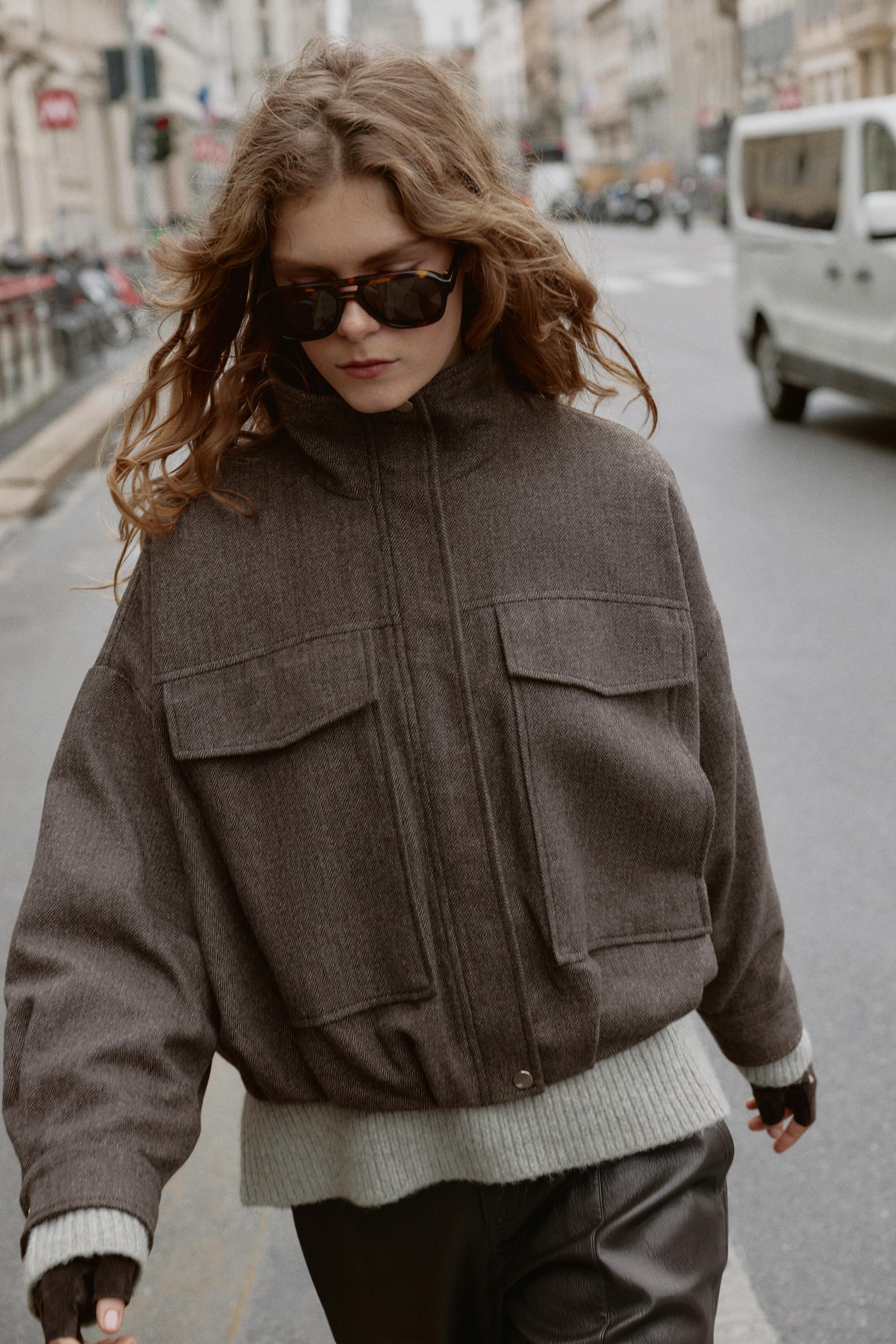 Vionne | Herringbone Bomber