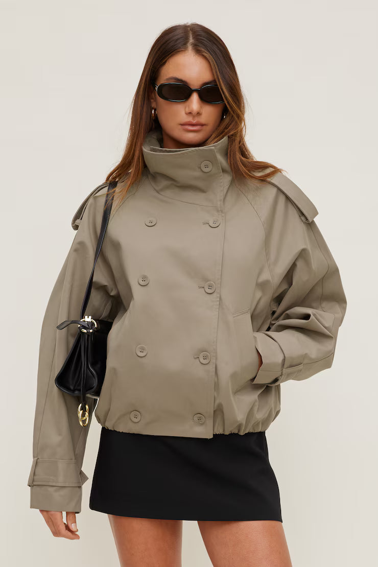 Aviana | Trench Bomber Jacket