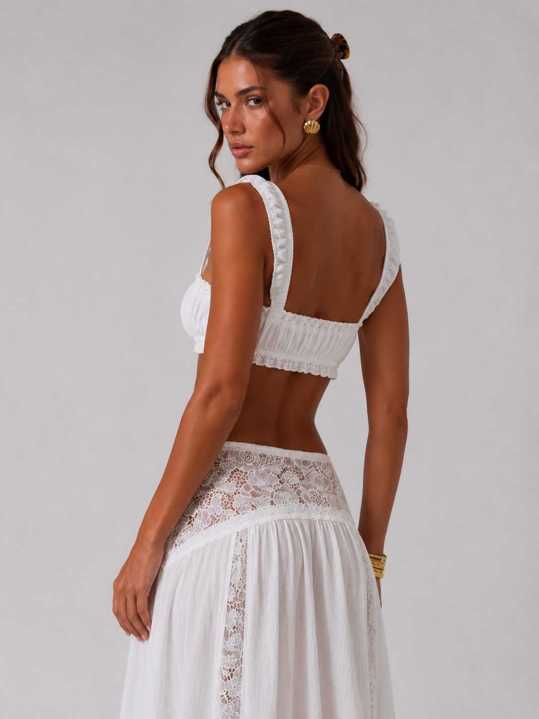 Elowen | Lace Maxi Set