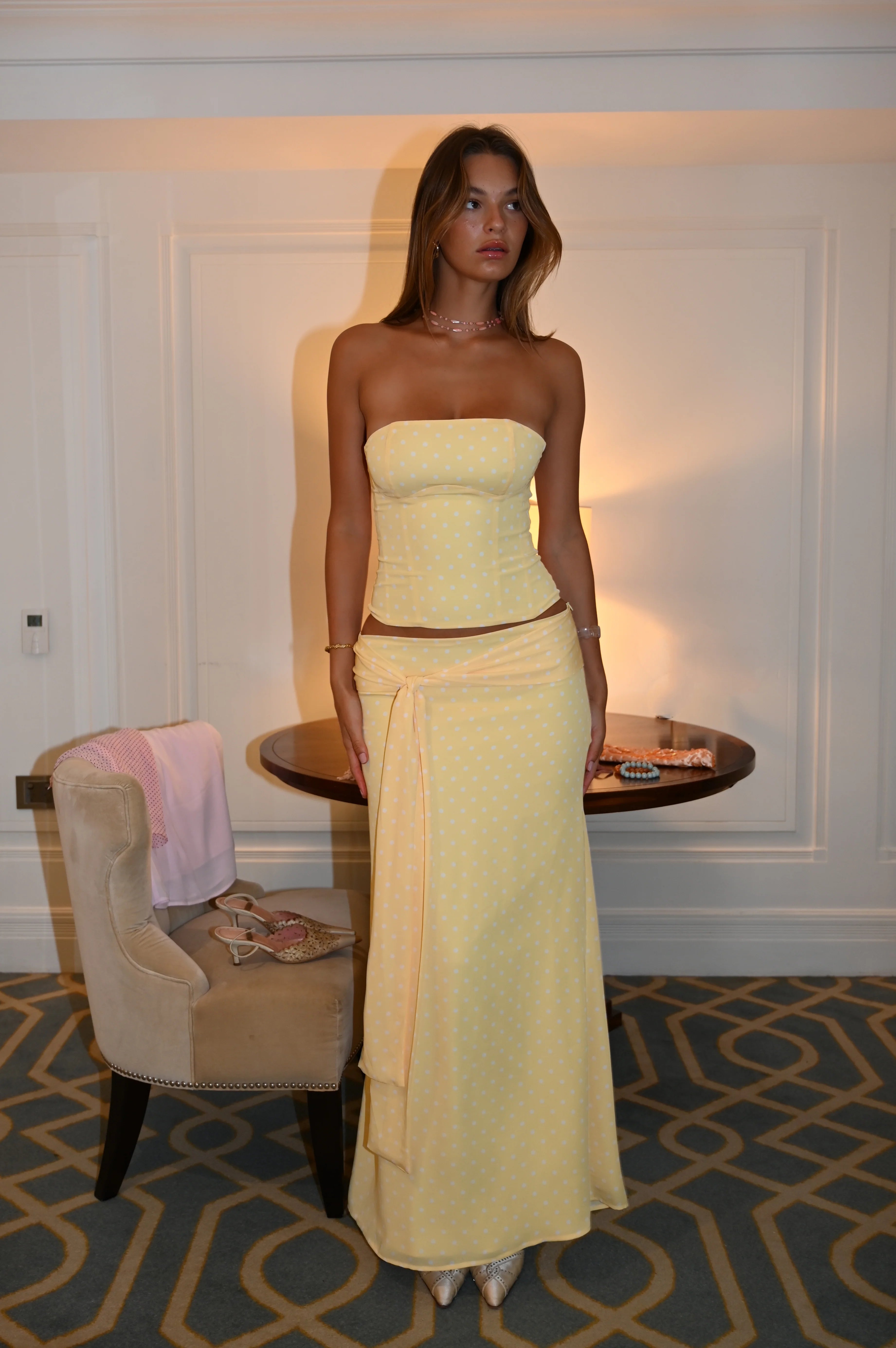Soleia | Draped Maxi Set