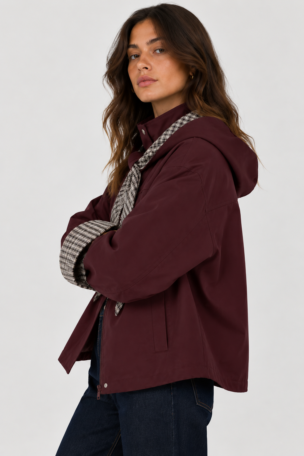 Maëlle | Plaid-Detail Jacket