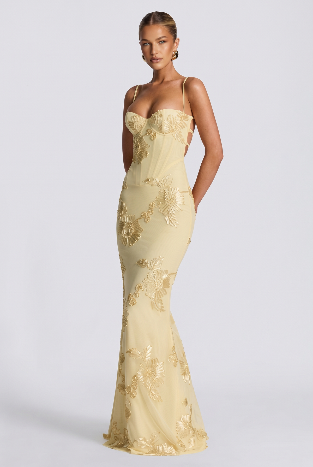Aurethi Maxi Dress in Lemon