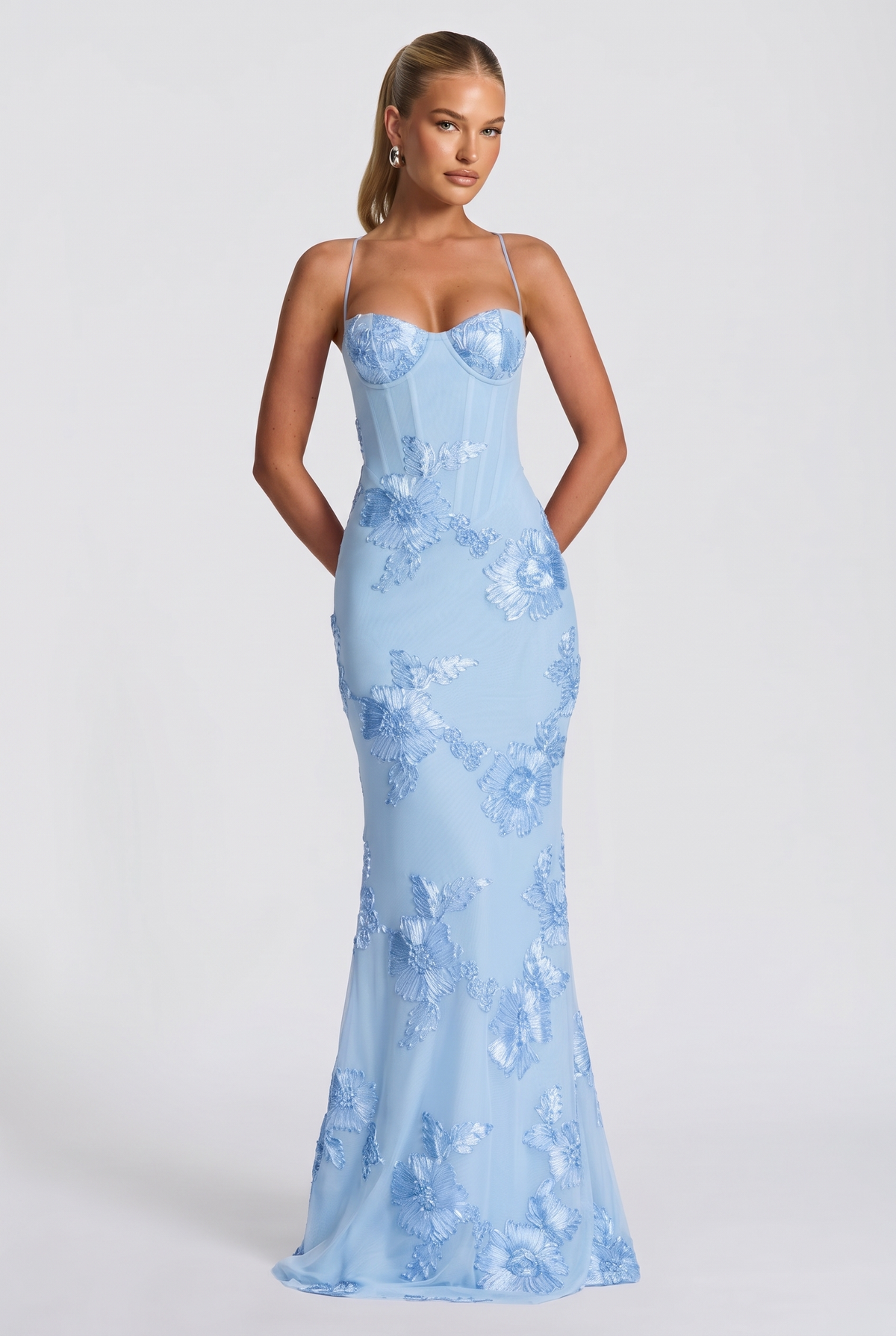 Aurethi Maxi Dress in Glacier Blue