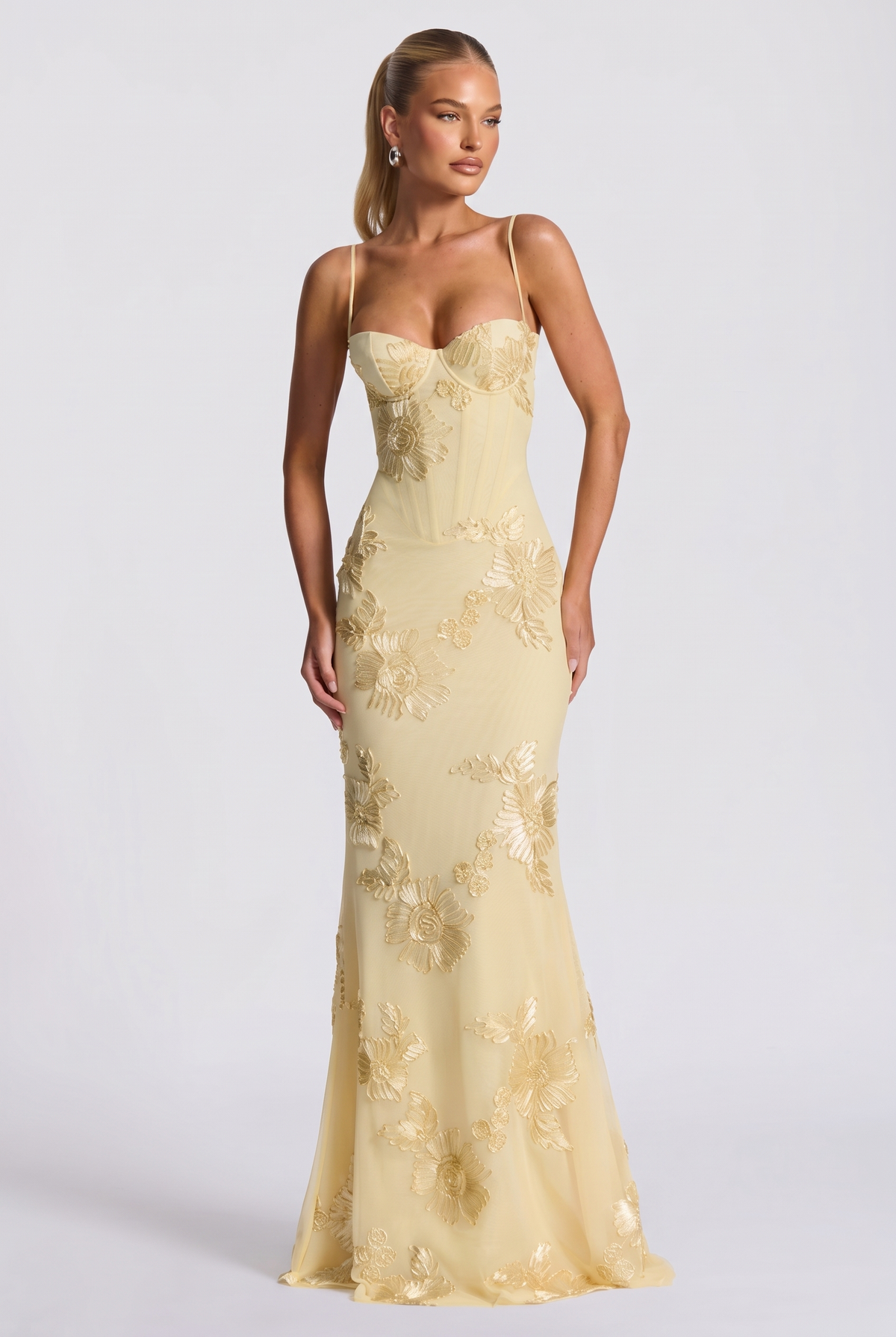 Aurethi Maxi Dress in Lemon