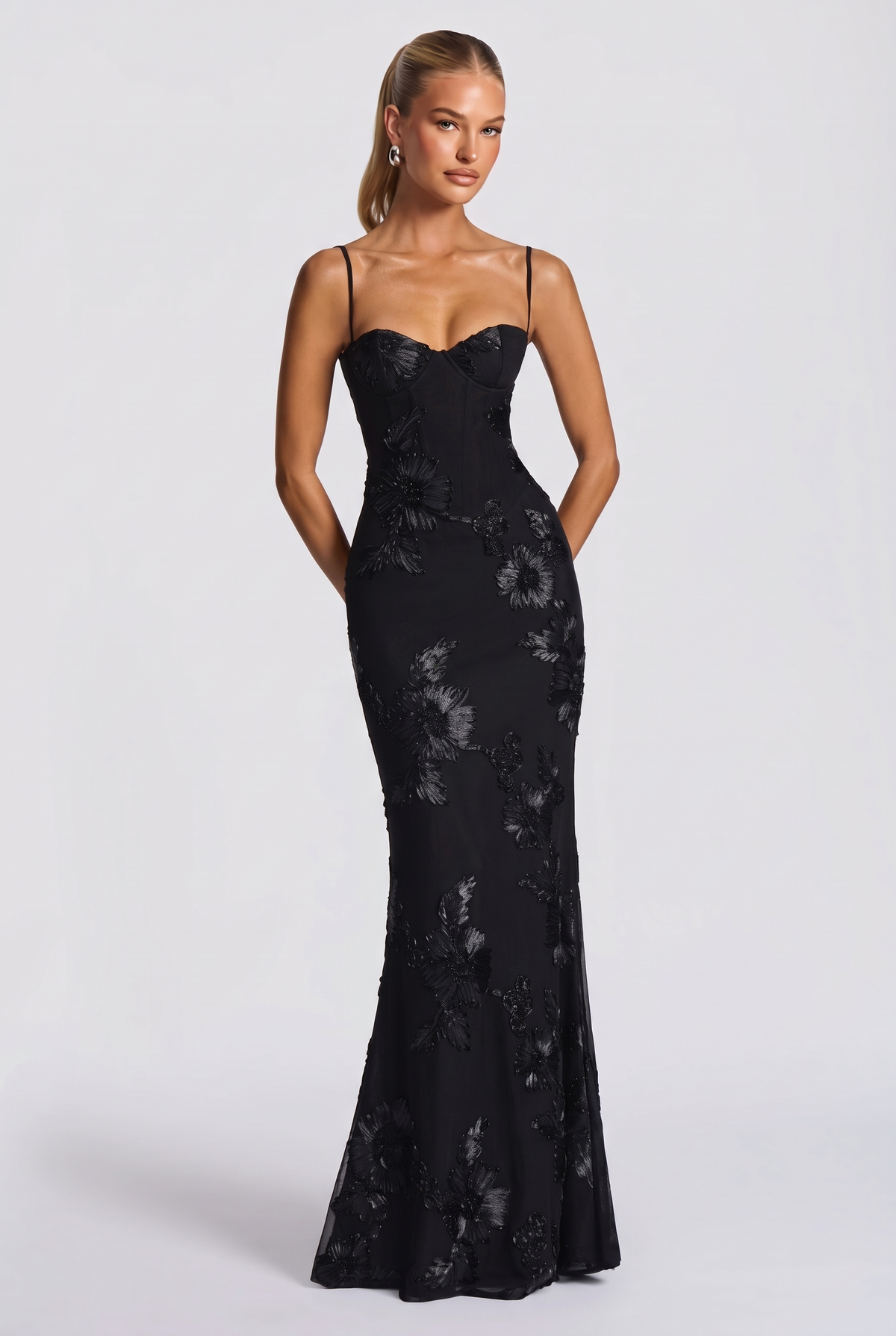 Aurethi Maxi Dress in Black