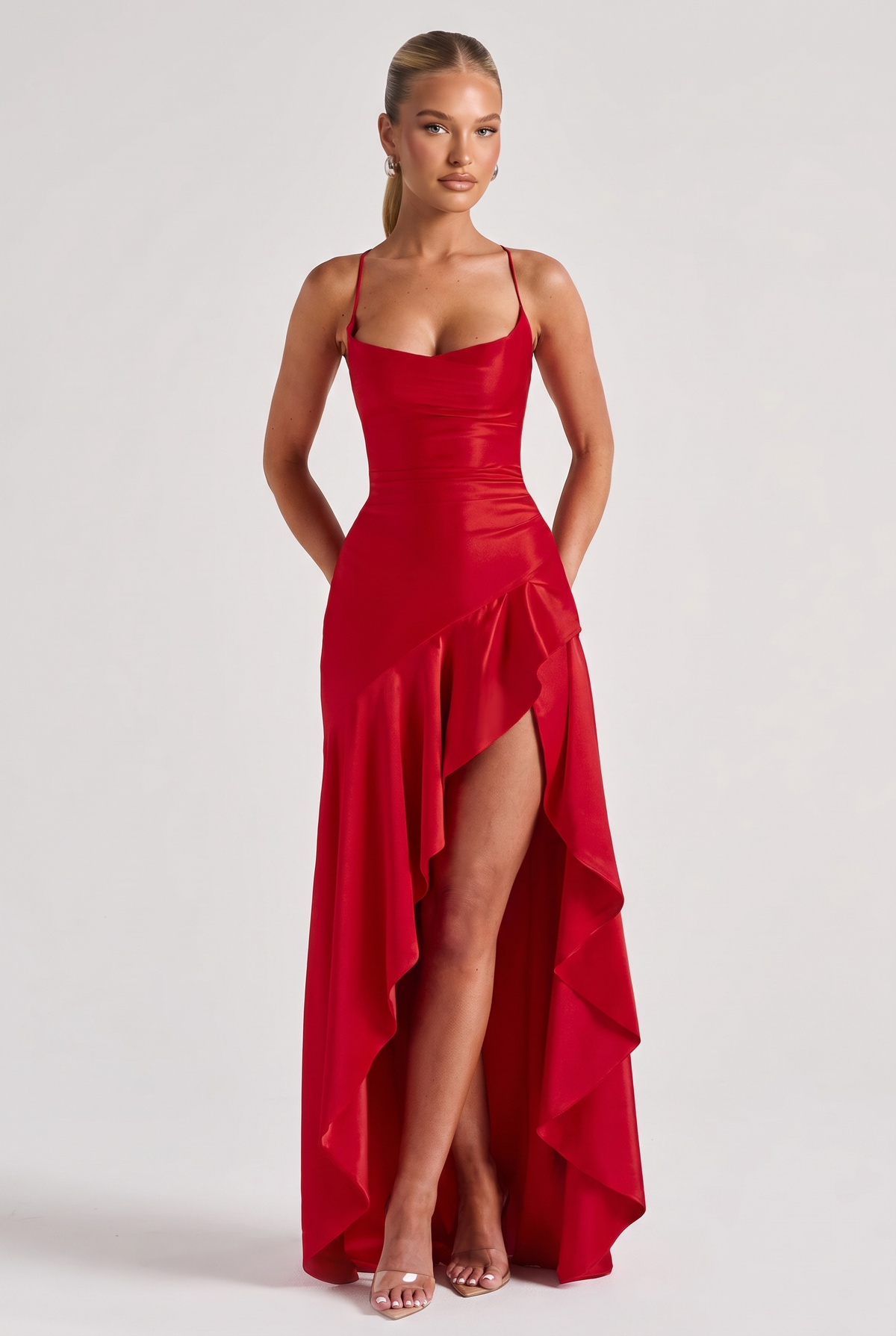 Elira Maxi Dress in Red