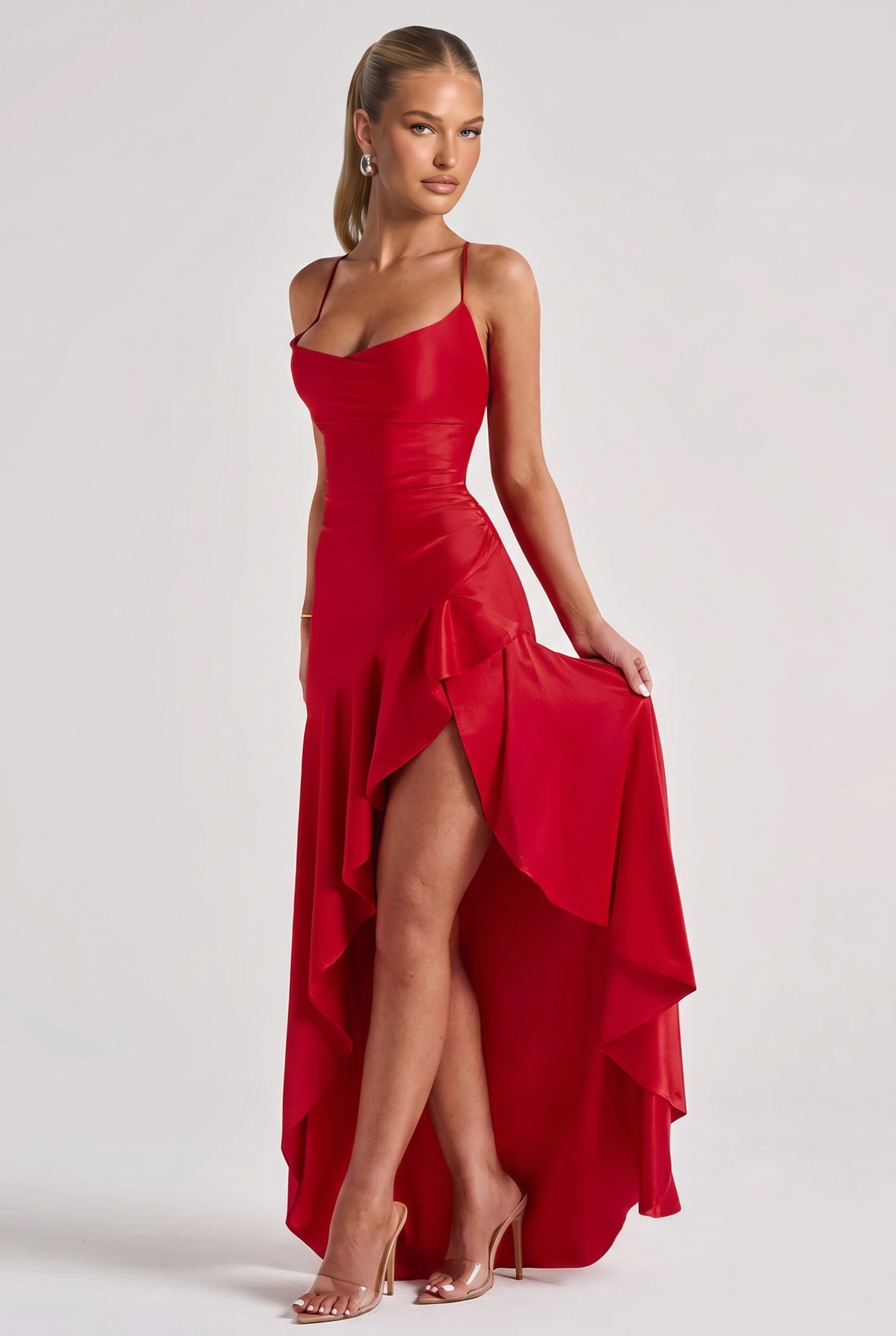 Elira Maxi Dress in Red