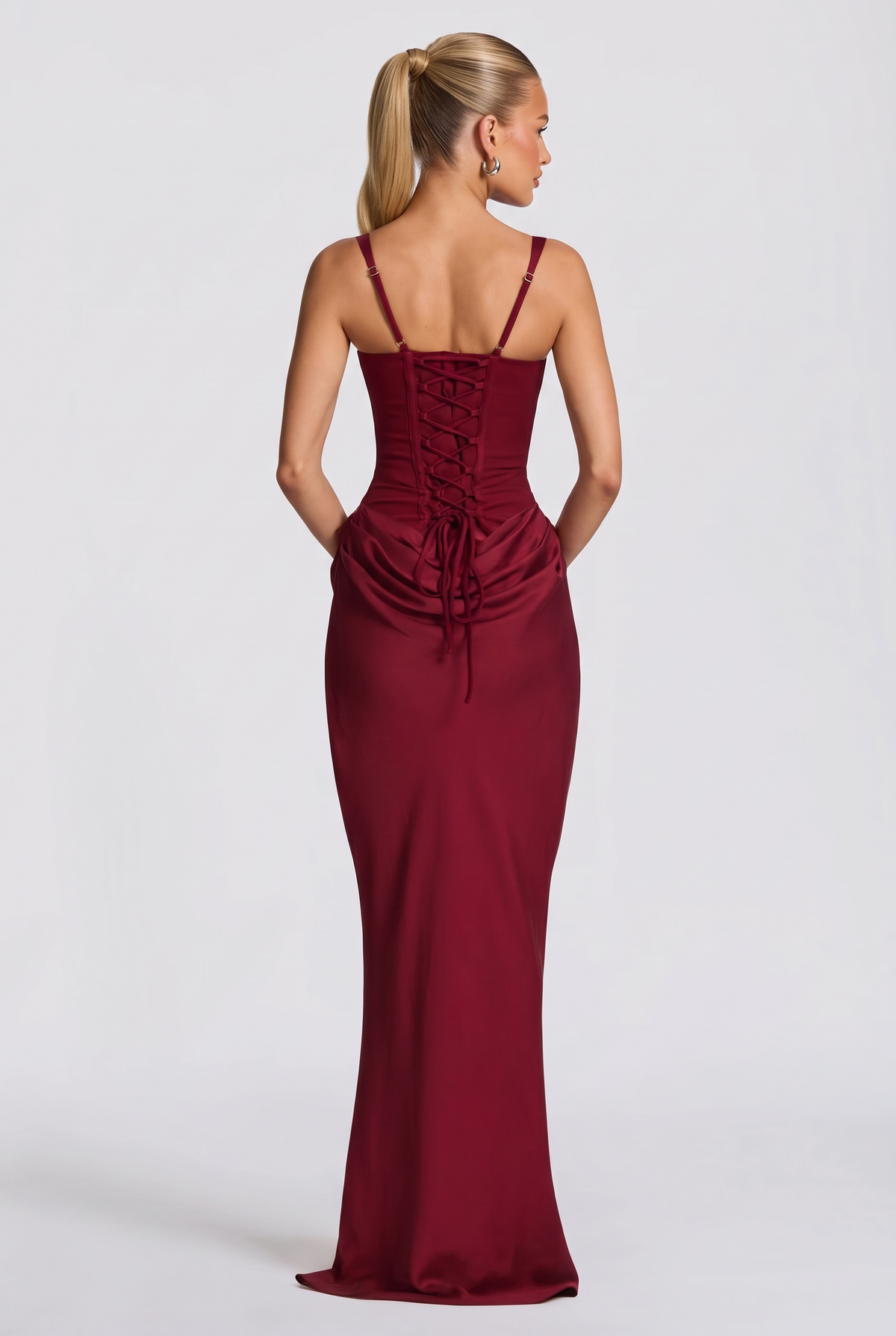 Meliora Maxi Dress in Burgundy