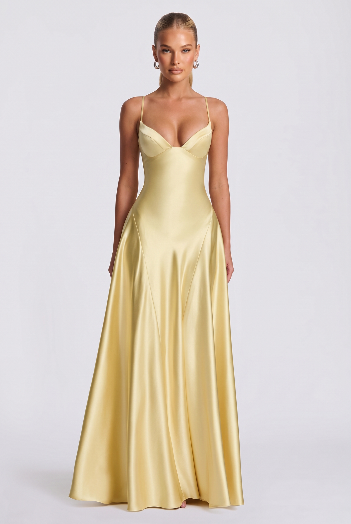 Viona Maxi Dress in Lemon