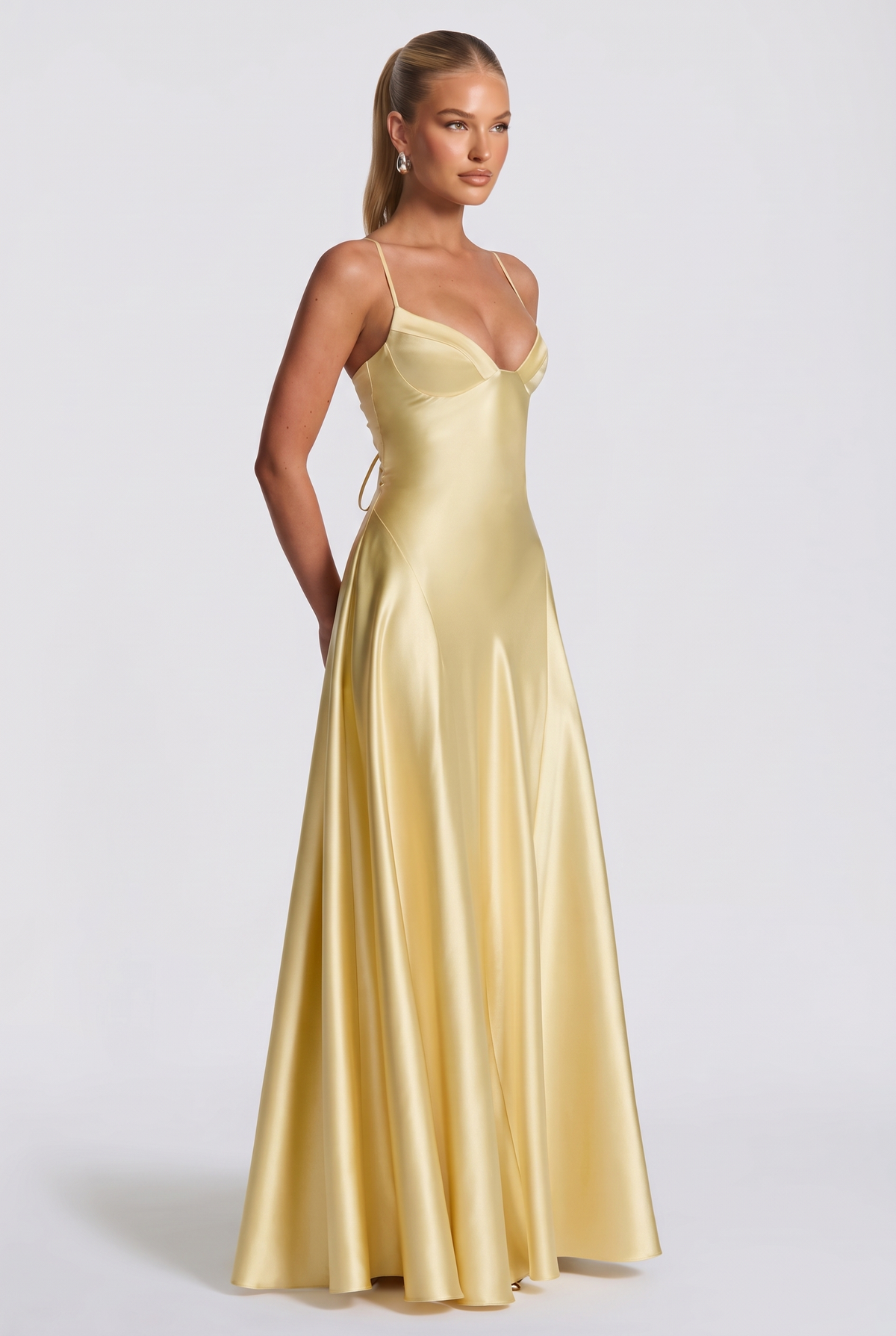 Viona Maxi Dress in Lemon