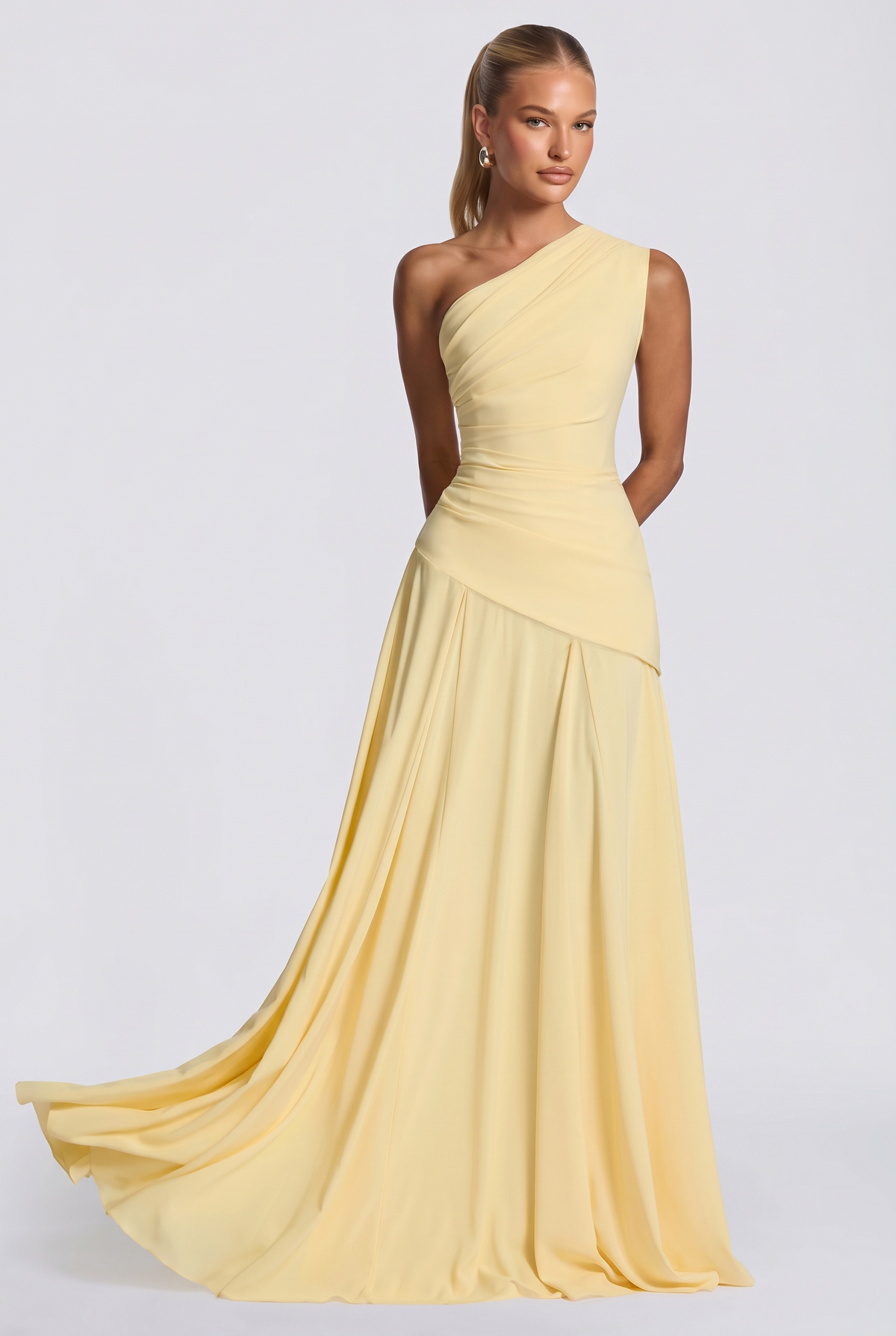 Alessia Maxi Dress in Lemon
