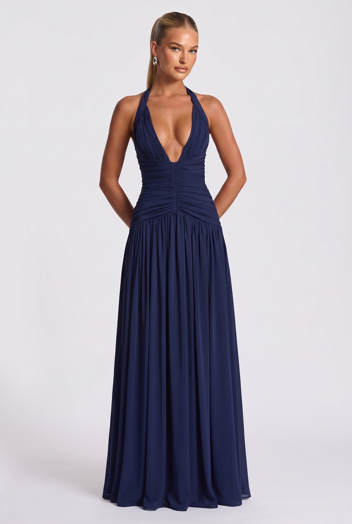Nerisa Maxi Dress in Navy